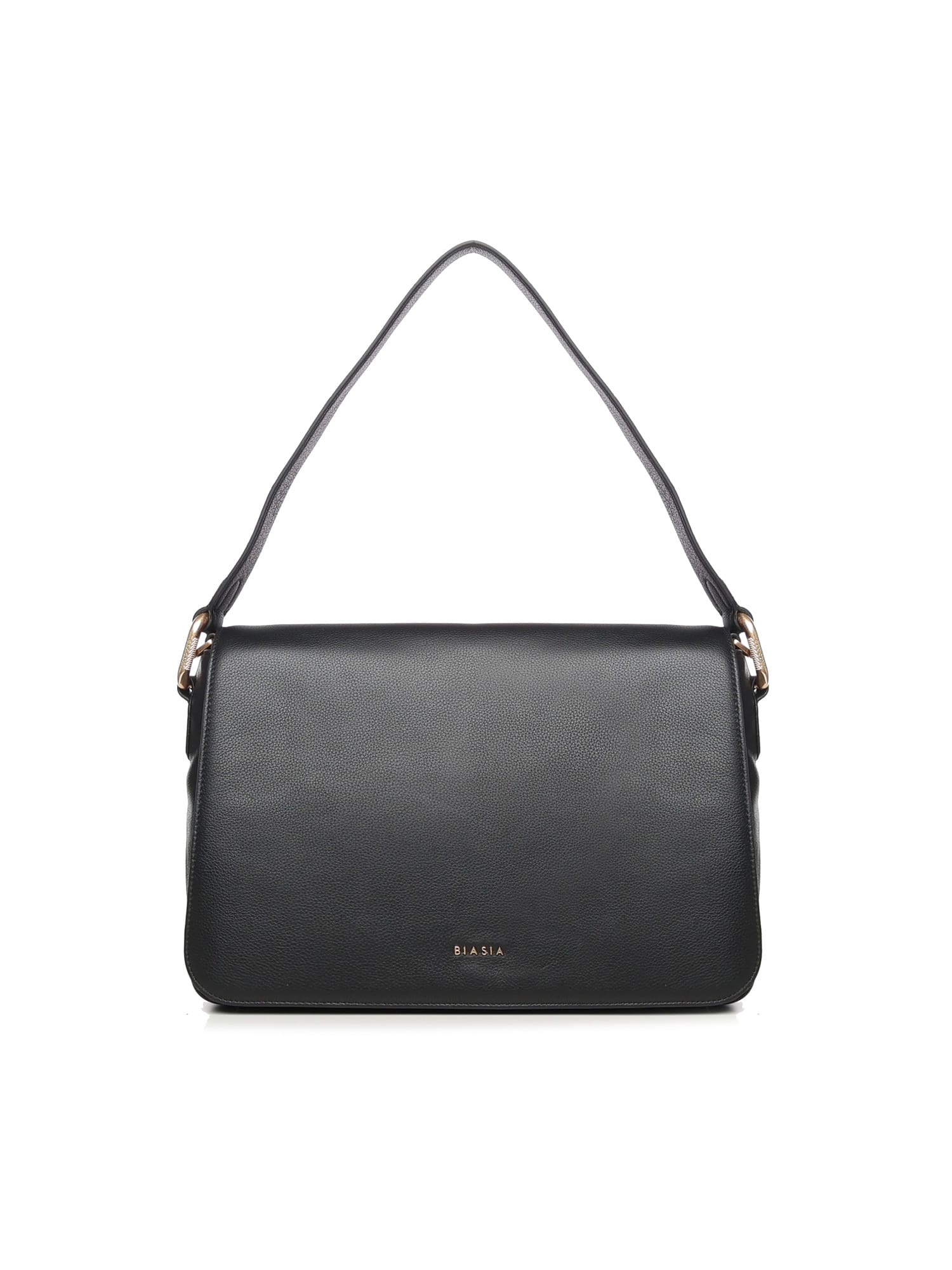 Biasia Noveau Leather Shoulder Bag In Black