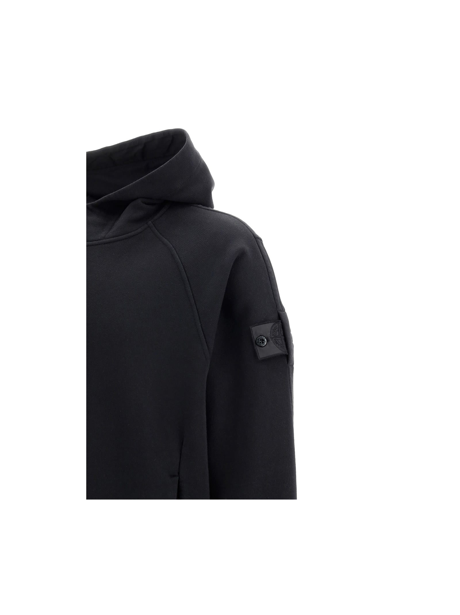 Stone Island Shadow Project Compass Patch Hooded Sweatshirt In