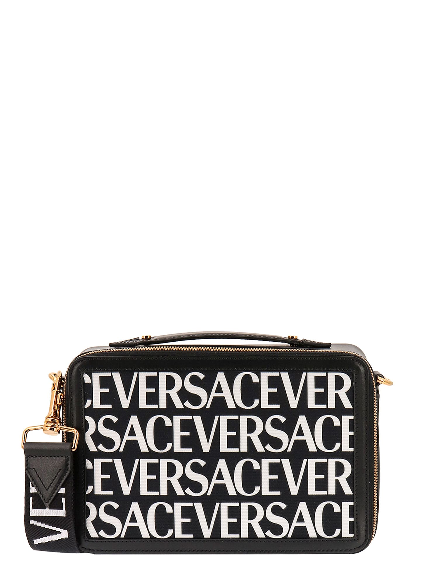 Versace Shouder Bag In Black