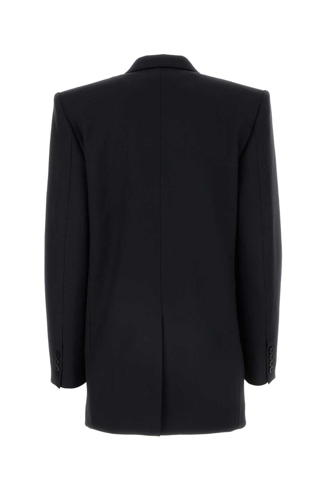 Shop Isabel Marant Nevimea Double-breasted Tailored Blazer In Fn Faded Night