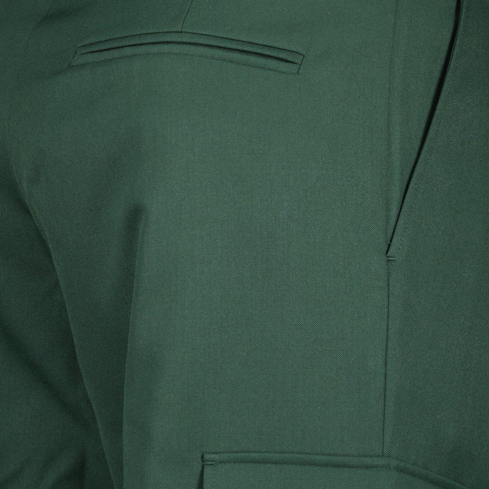 Drôle De Monsieur Straight Leg Cargo Wool Pants With Pleats
