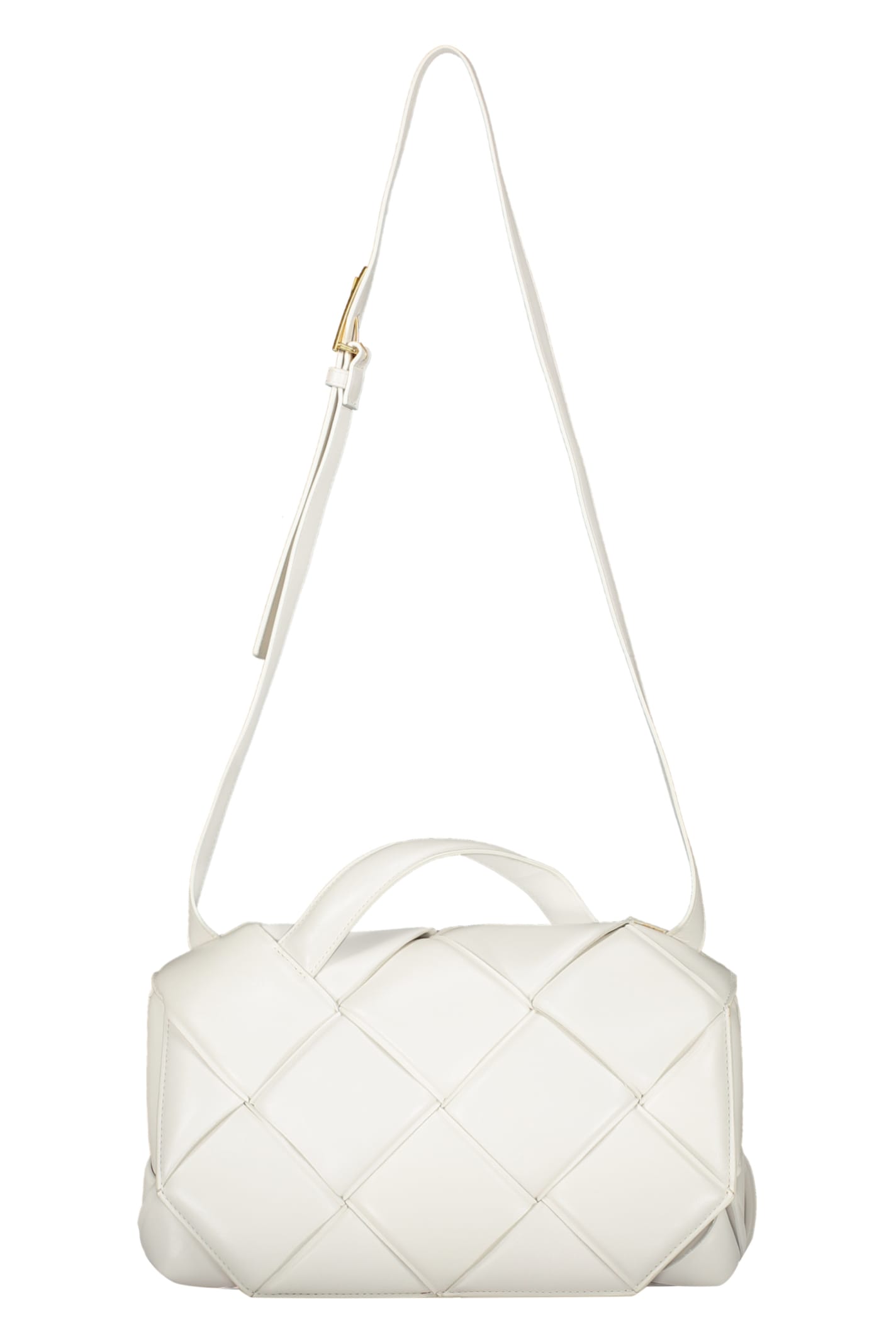 Bottega Veneta Intrecciato Nappa Handbag In White