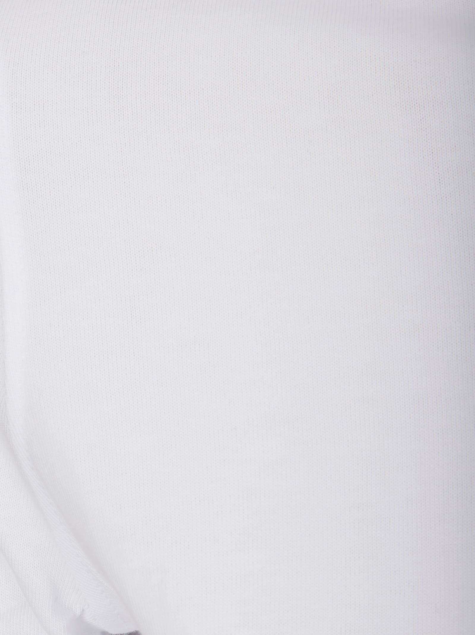 Diesel Long-sleeve Top With Oval D Cut-out In White