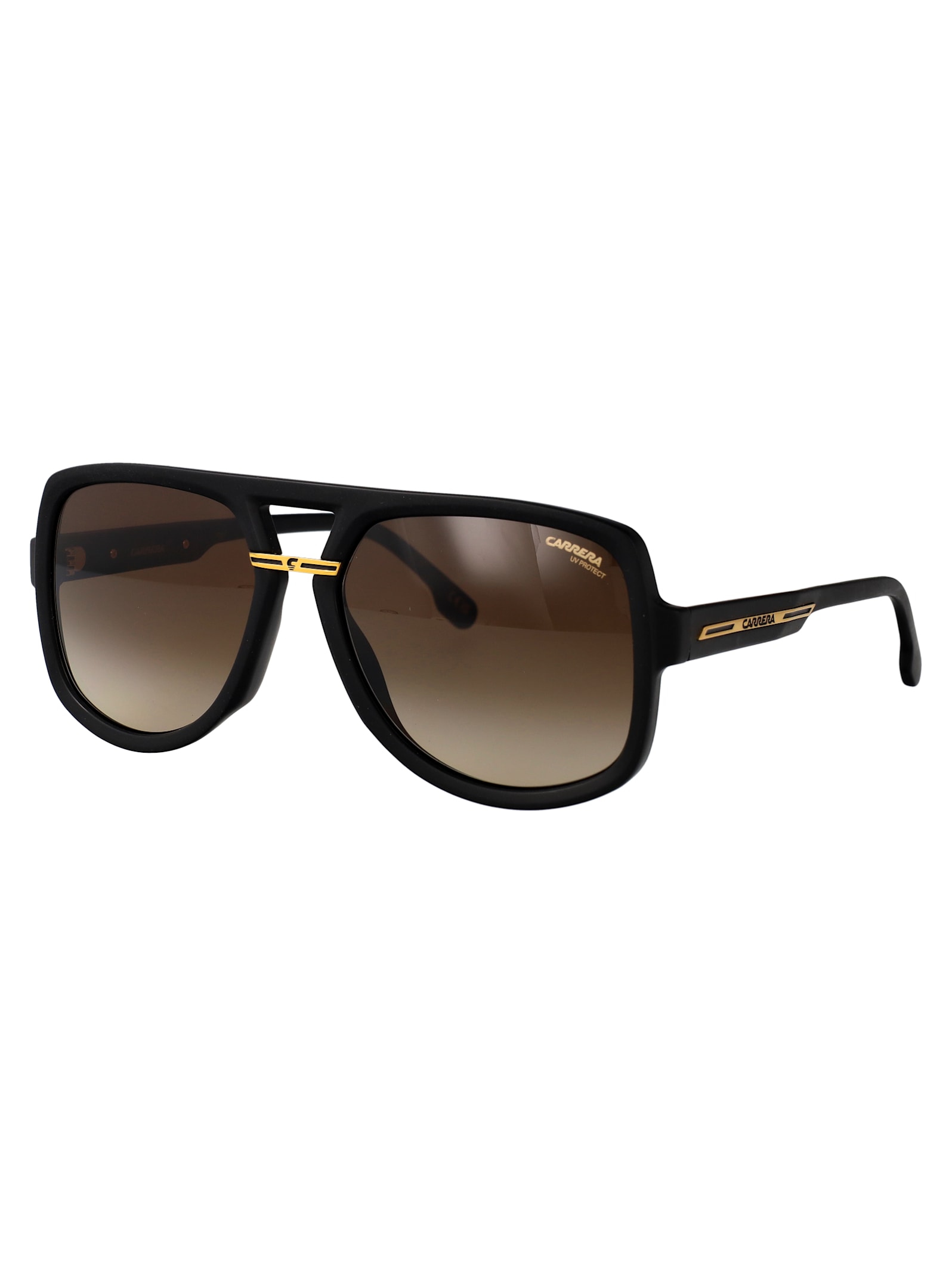 Carrera Matte Black Gold Eco Polyamide Sunglasses In Multi