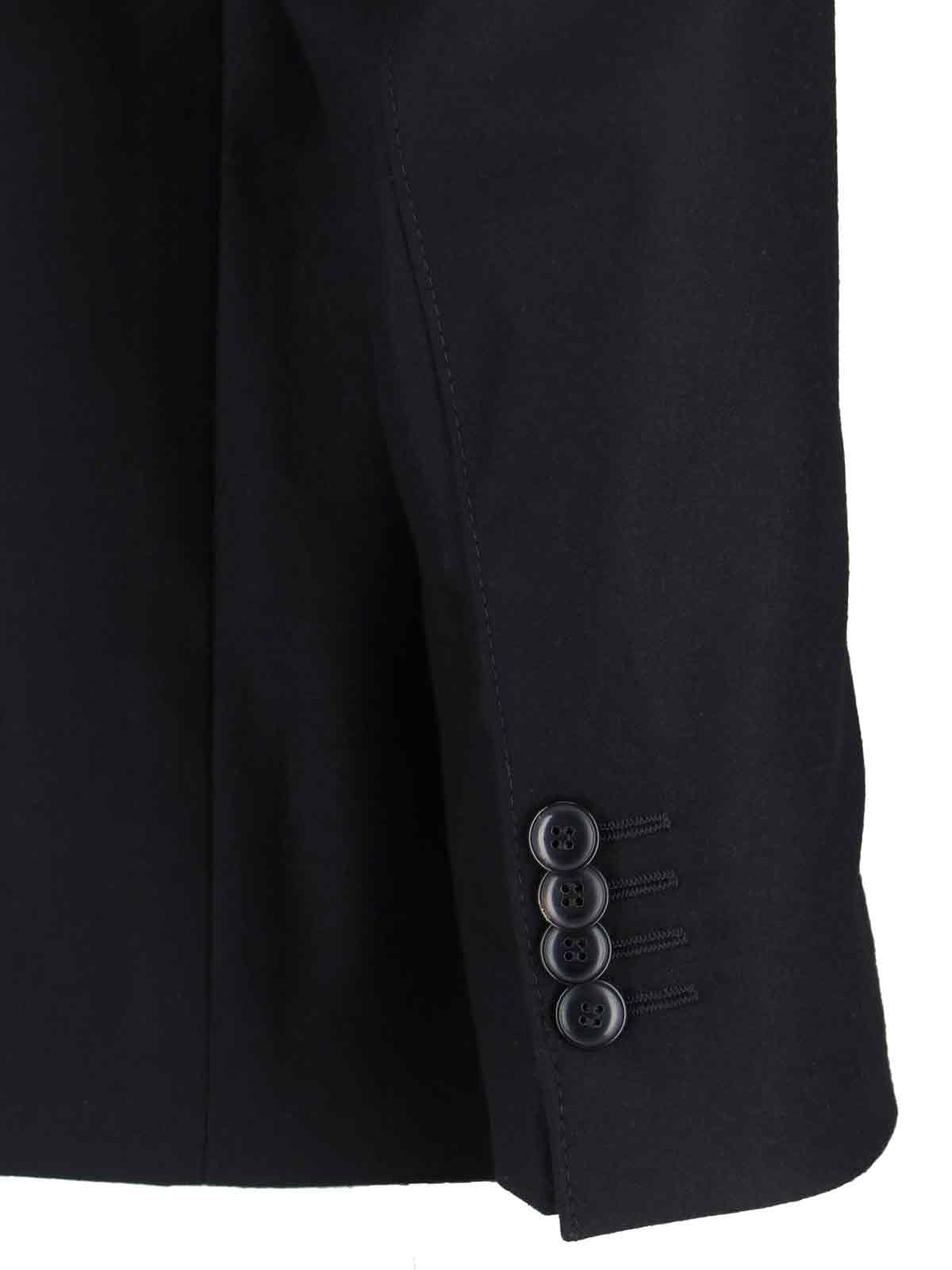 Giorgio Armani Tailored Blazer With Notch Lapel Design In Black