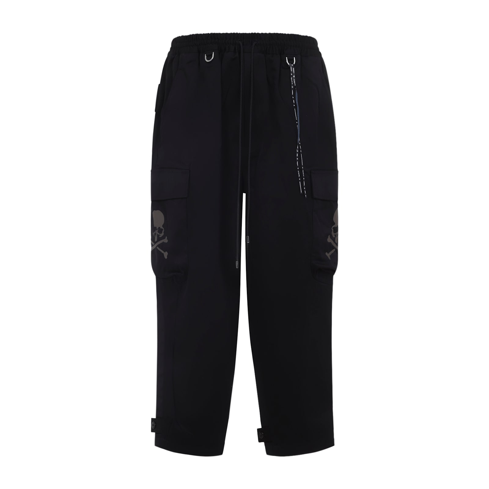 Mastermind Japan Wide Cargo Pants With Unique Skull Detailing In Black