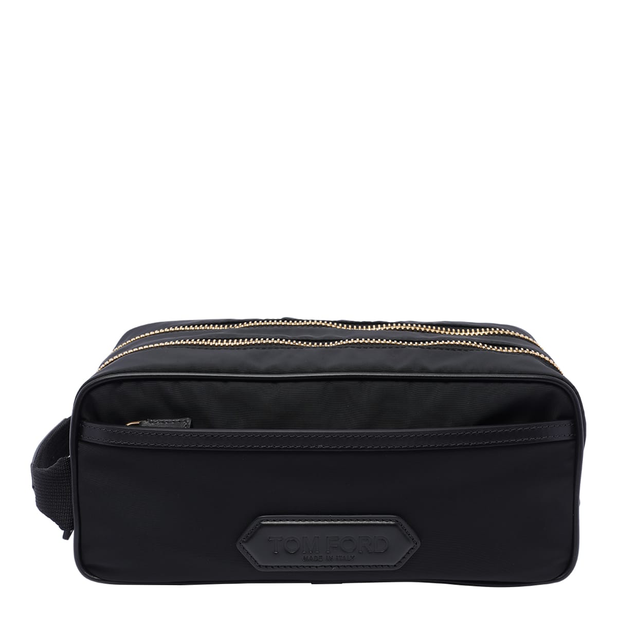 Shop Tom Ford Logo Trousse In Black