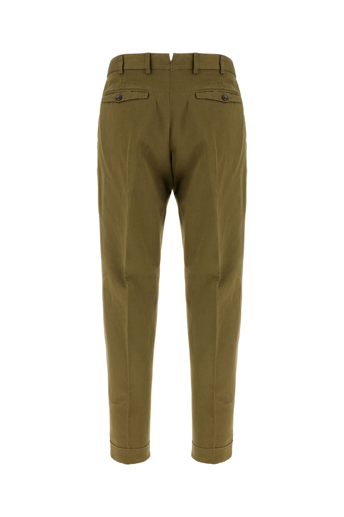 Pt Torino Tailored Trousers With Straight Leg Design In Militare