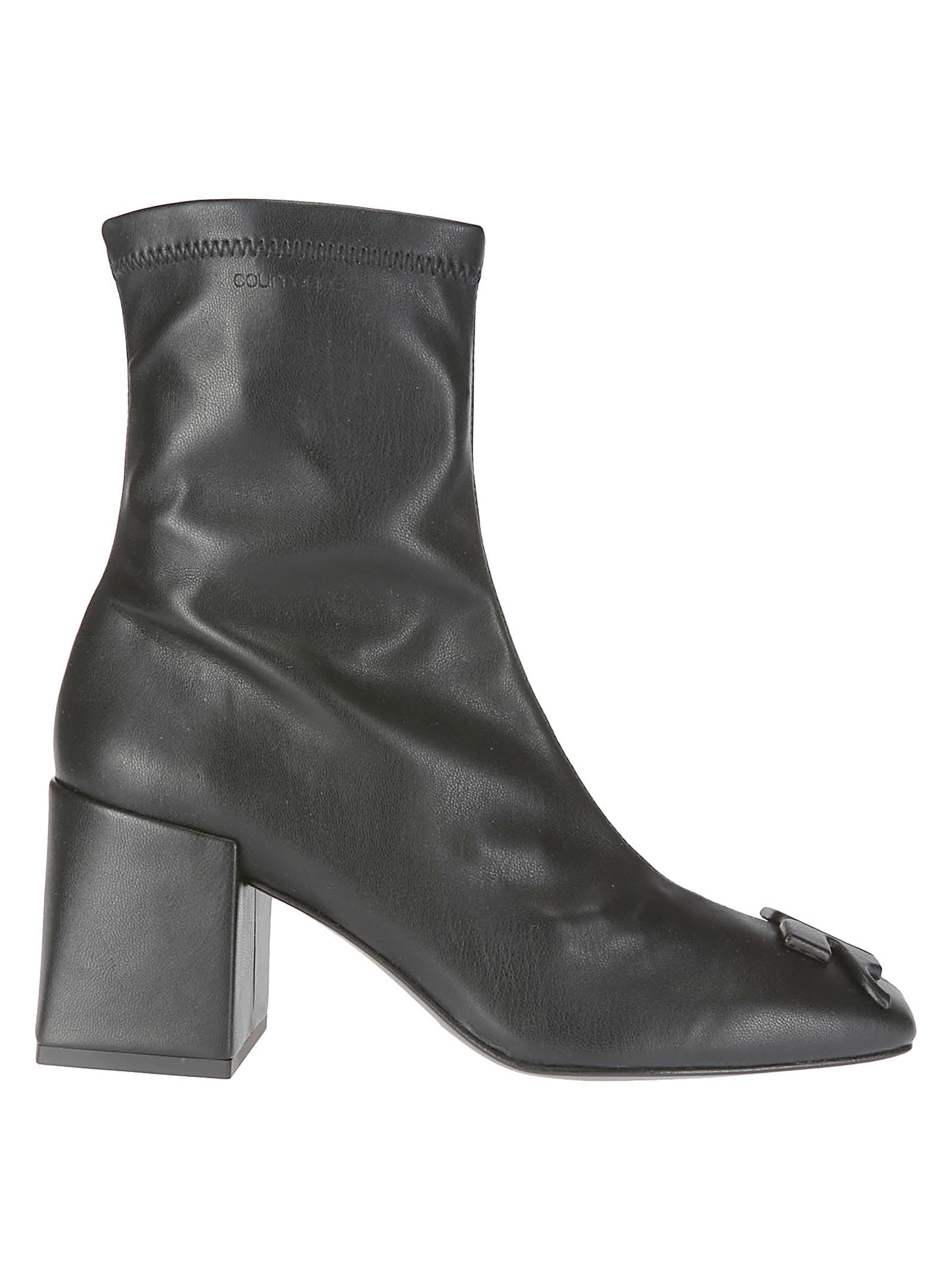 Shop Courrèges Reedition Eco-leather Ac Ankle Boots In Black