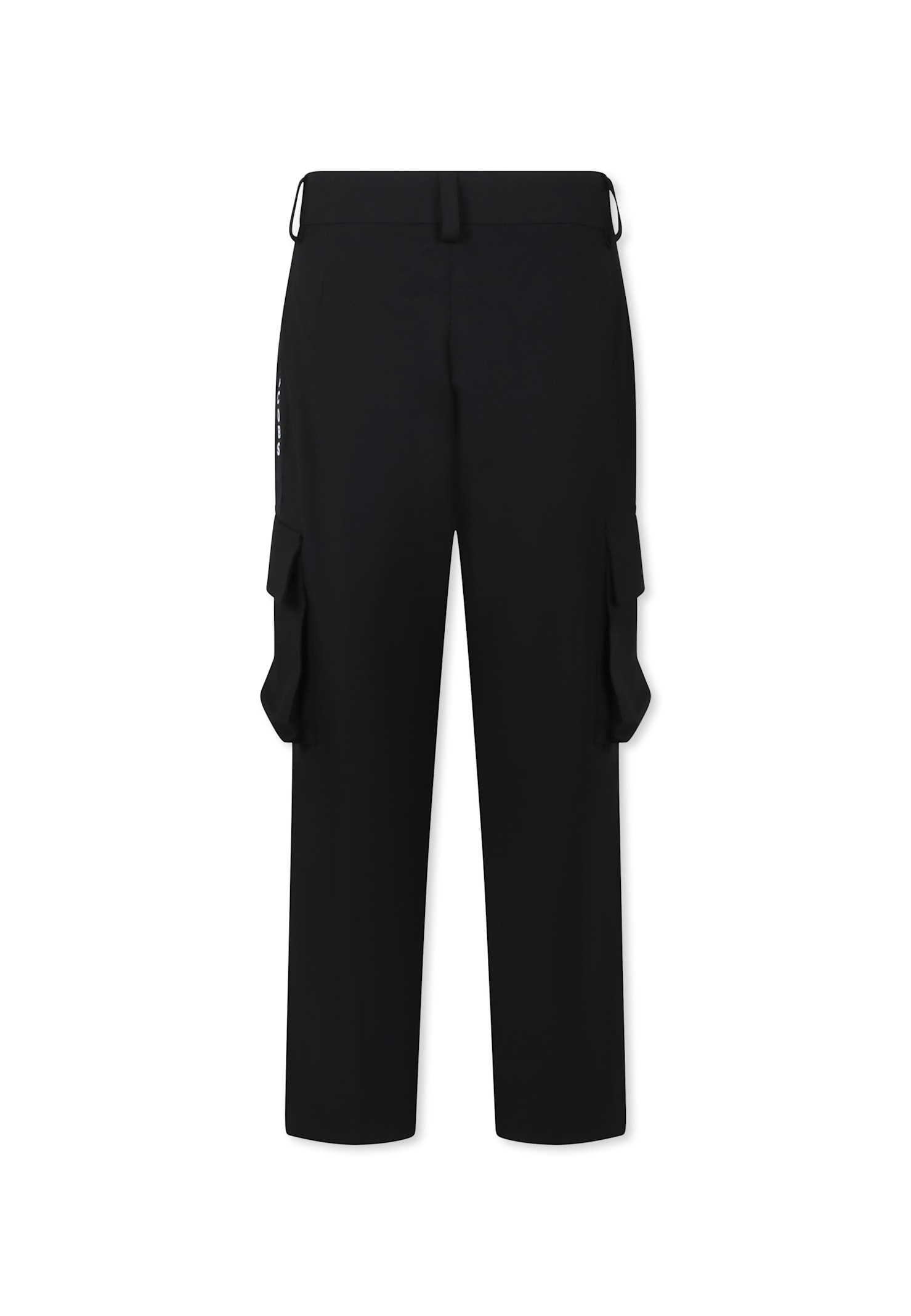 Marc Jacobs Black Trousers For Boy With Logo In Black