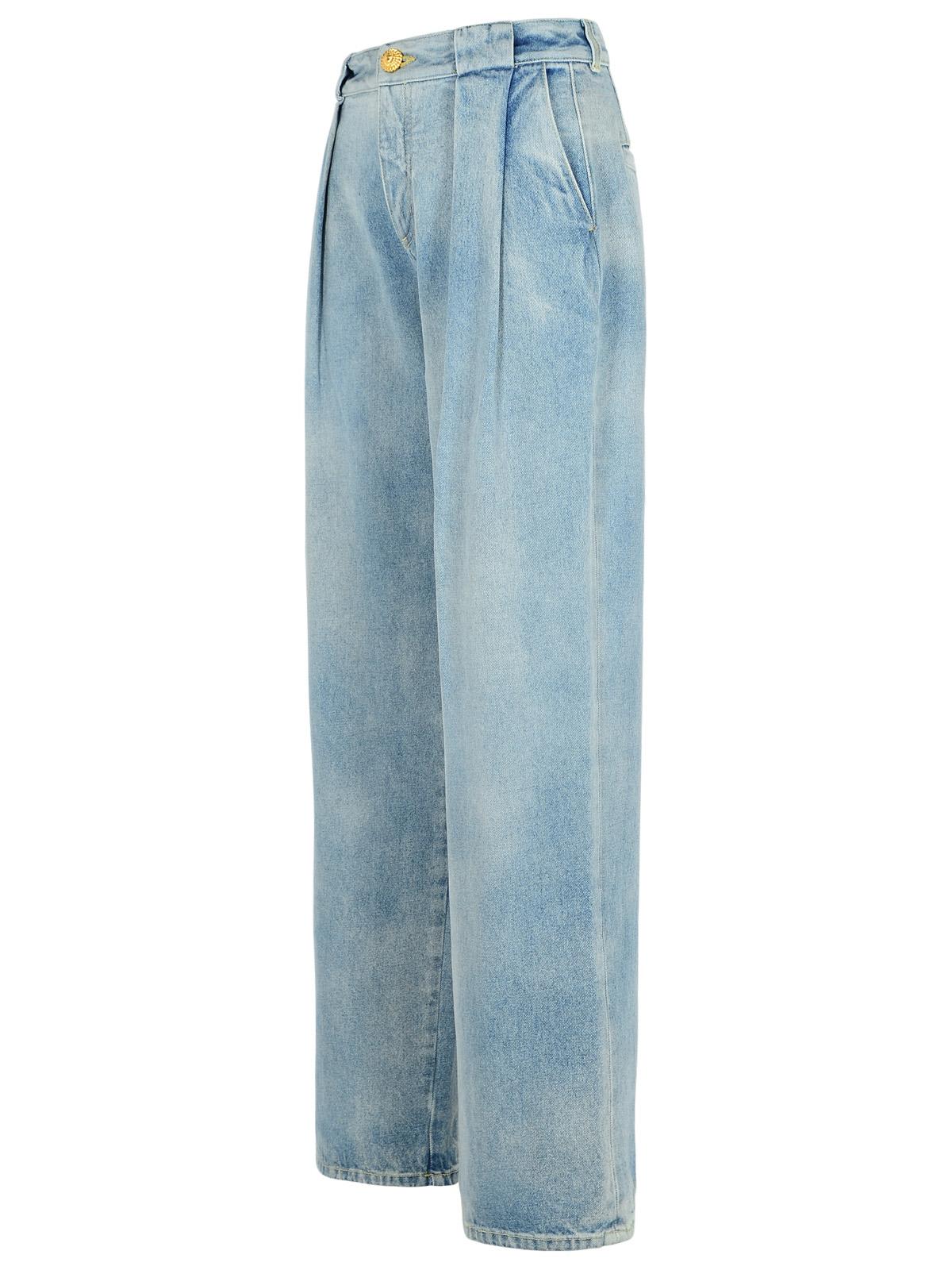 Shop Balmain Light Blue Denim Jeans