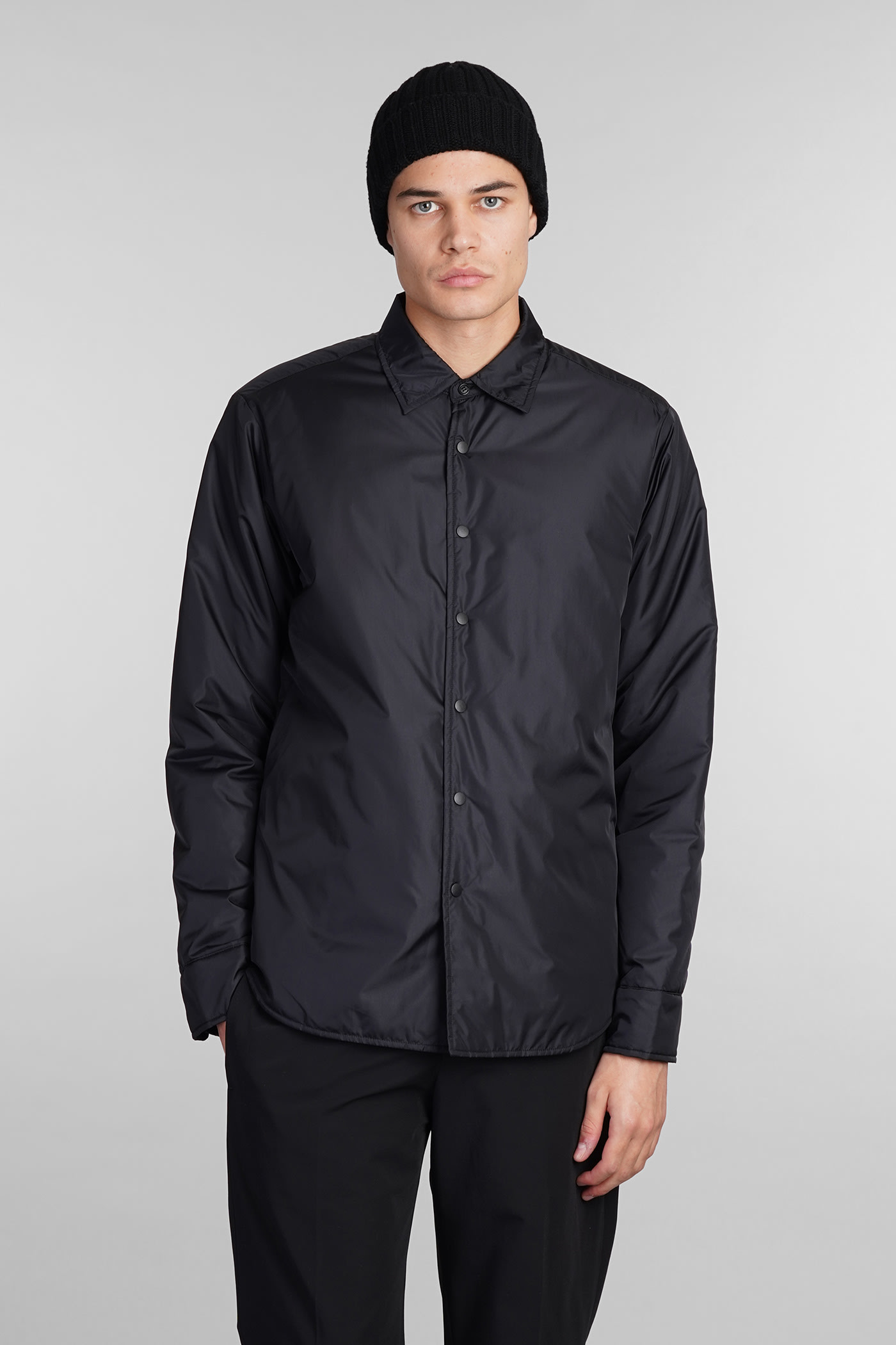 Camicia Re-shirt Casual Jacket In Black Polyamide