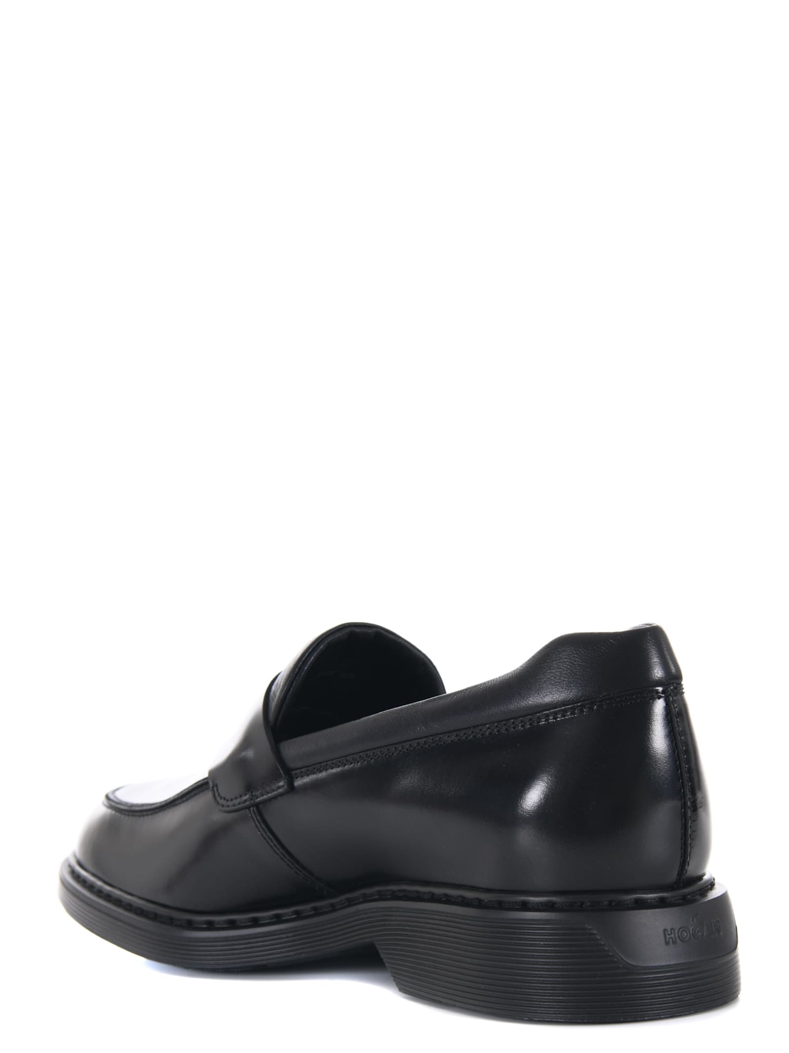 Shop Hogan Moccasins In Black