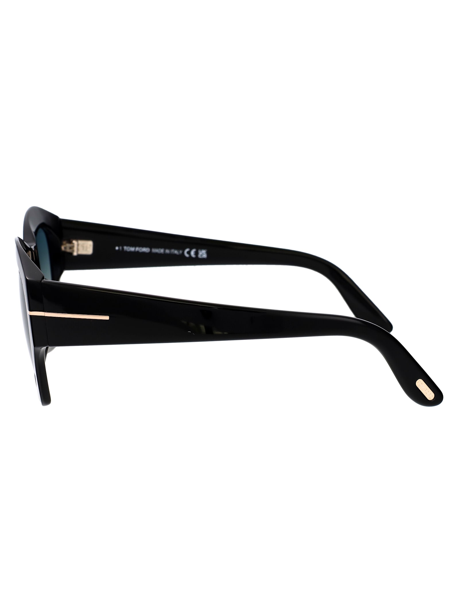 Tom Ford Square-frame Sunglasses In Black Blue