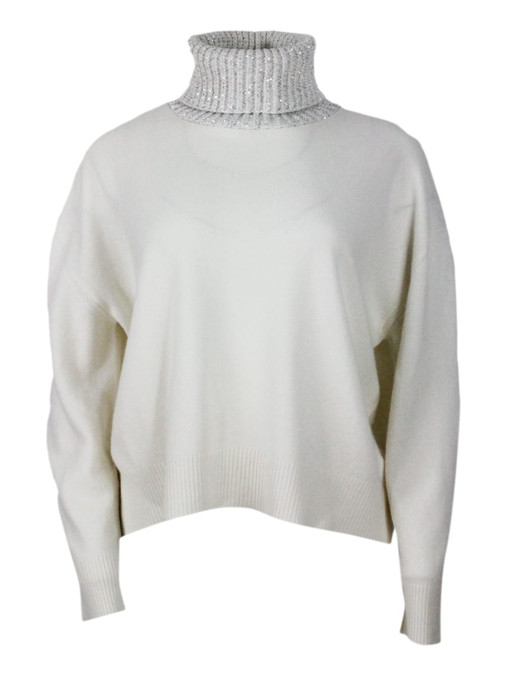 Shop Fabiana Filippi Sweater In White