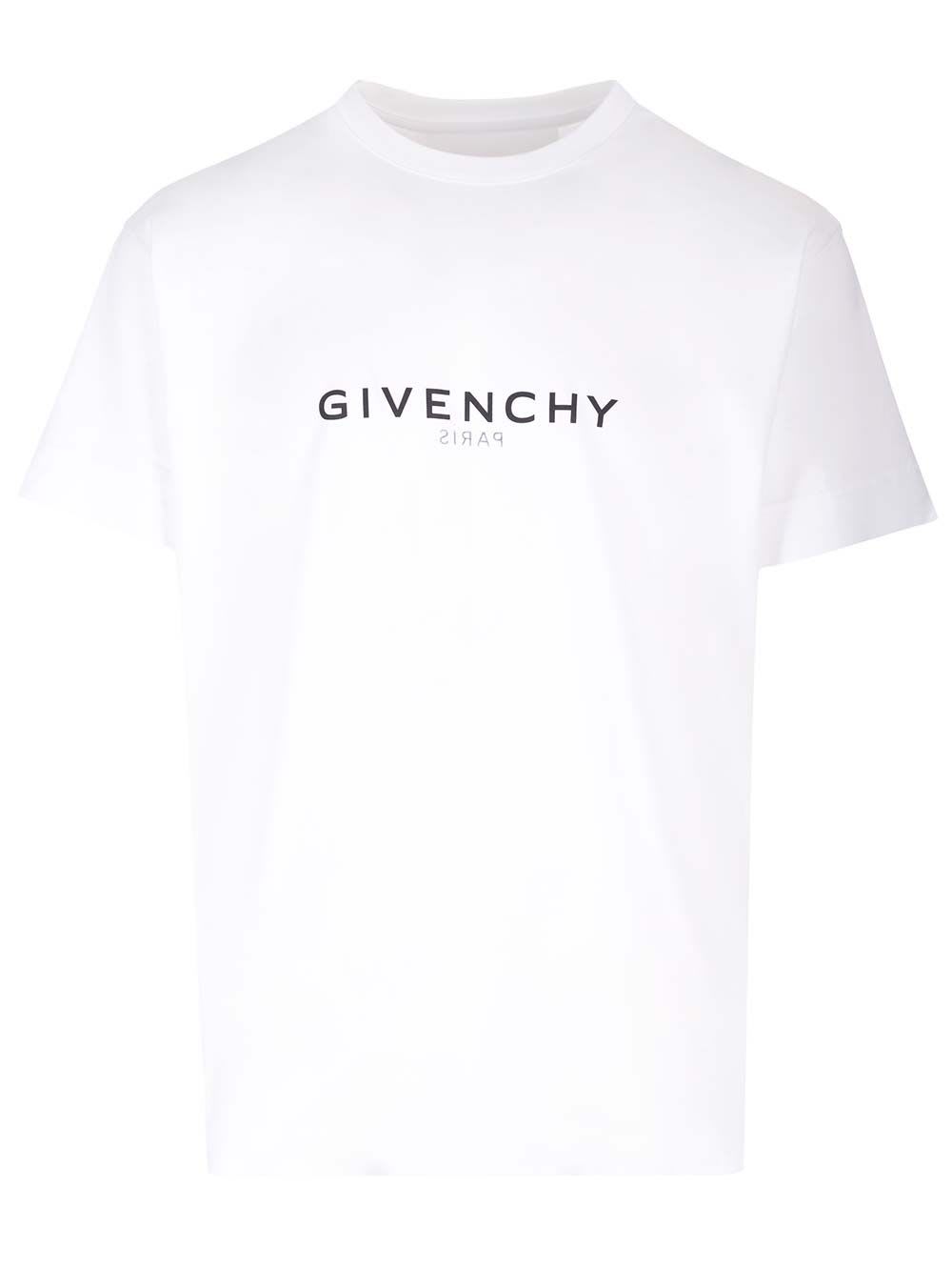 Shop Givenchy Oversized  Reverse T-shirt In Bianco