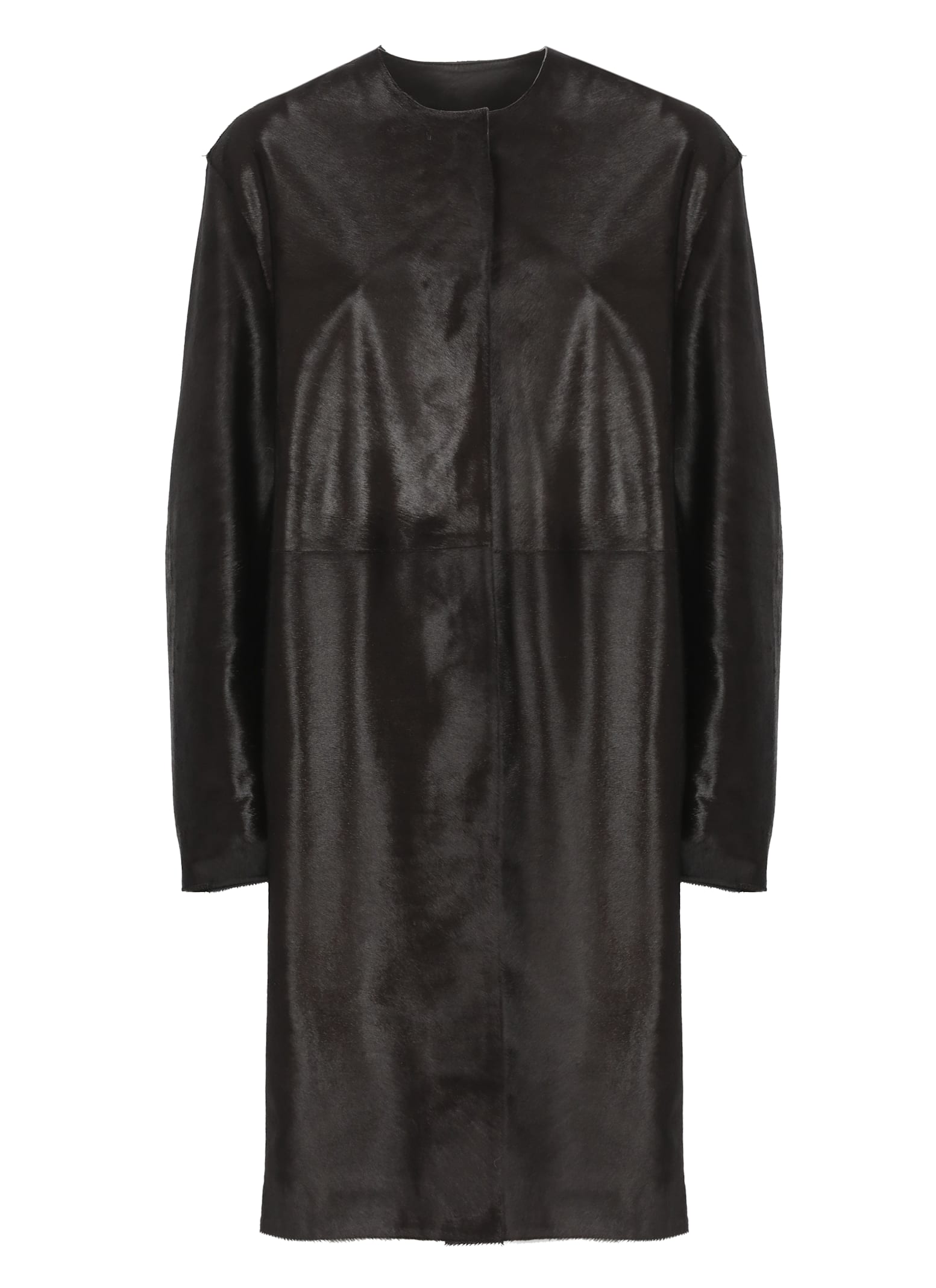 Loulou Studio Miller Coat In Brown