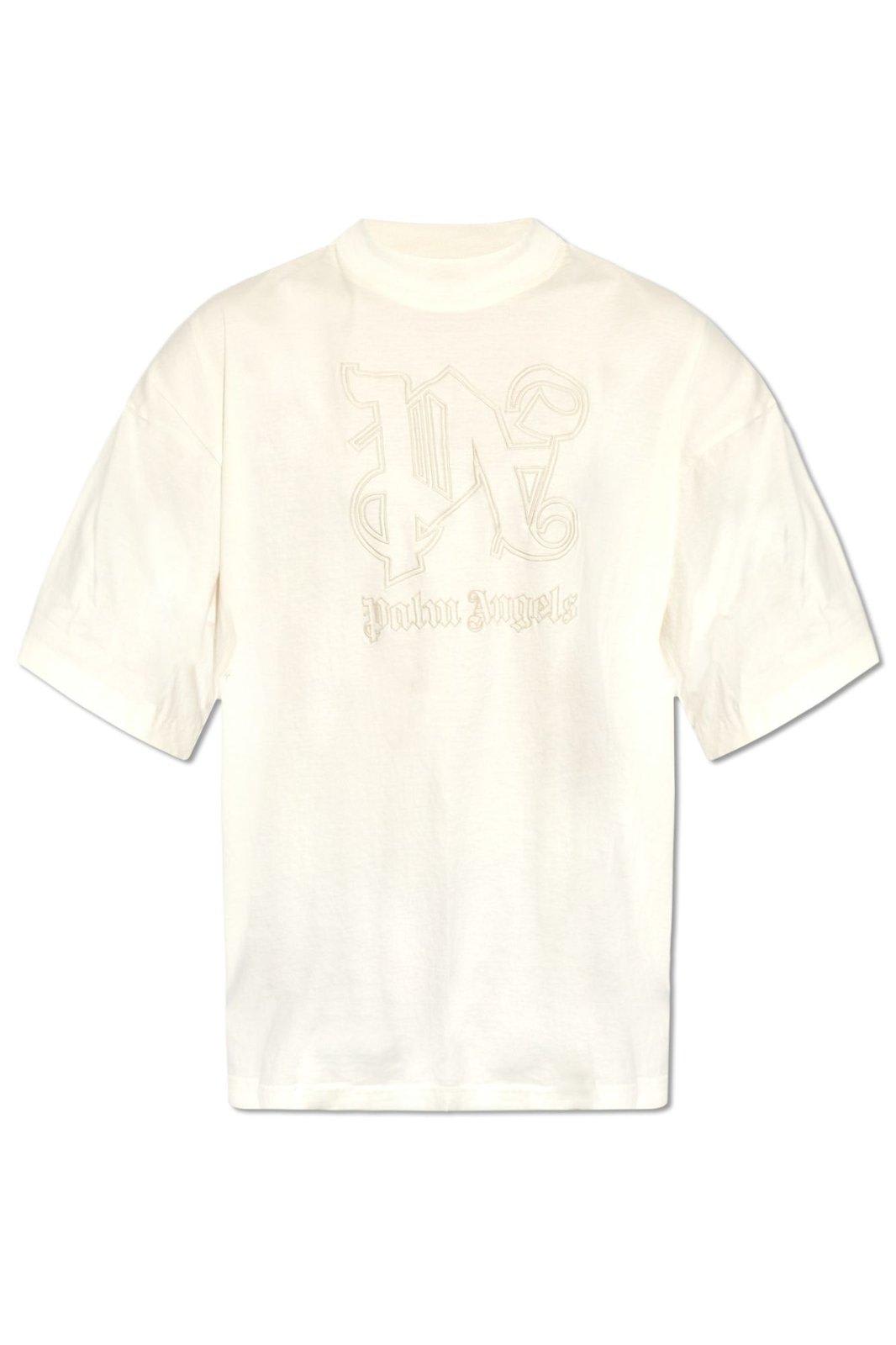 Monogram Embroidered Crewneck T-shirt