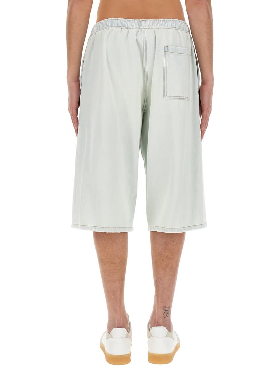 Shop Mm6 Maison Margiela Denim Bermuda Shorts