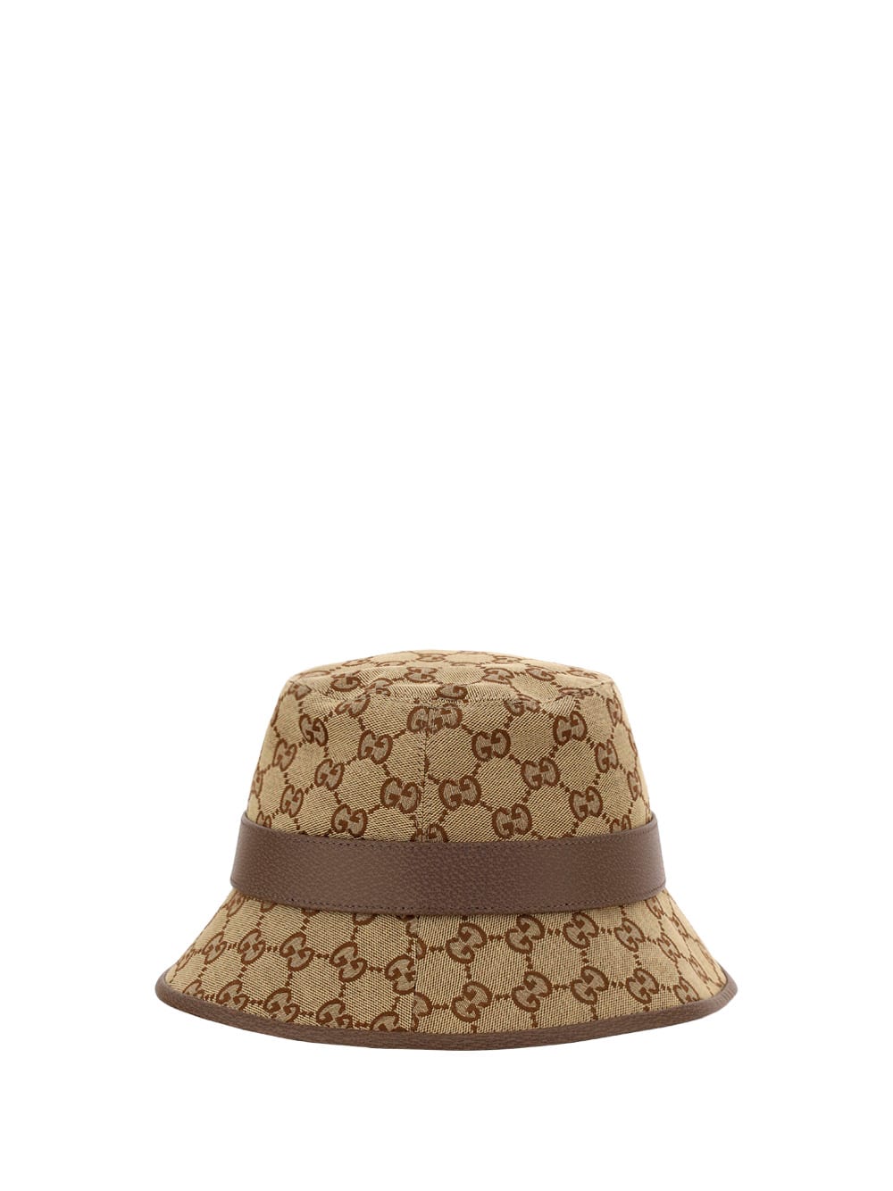 Shop Gucci Bucket Hat In Cacao/beige