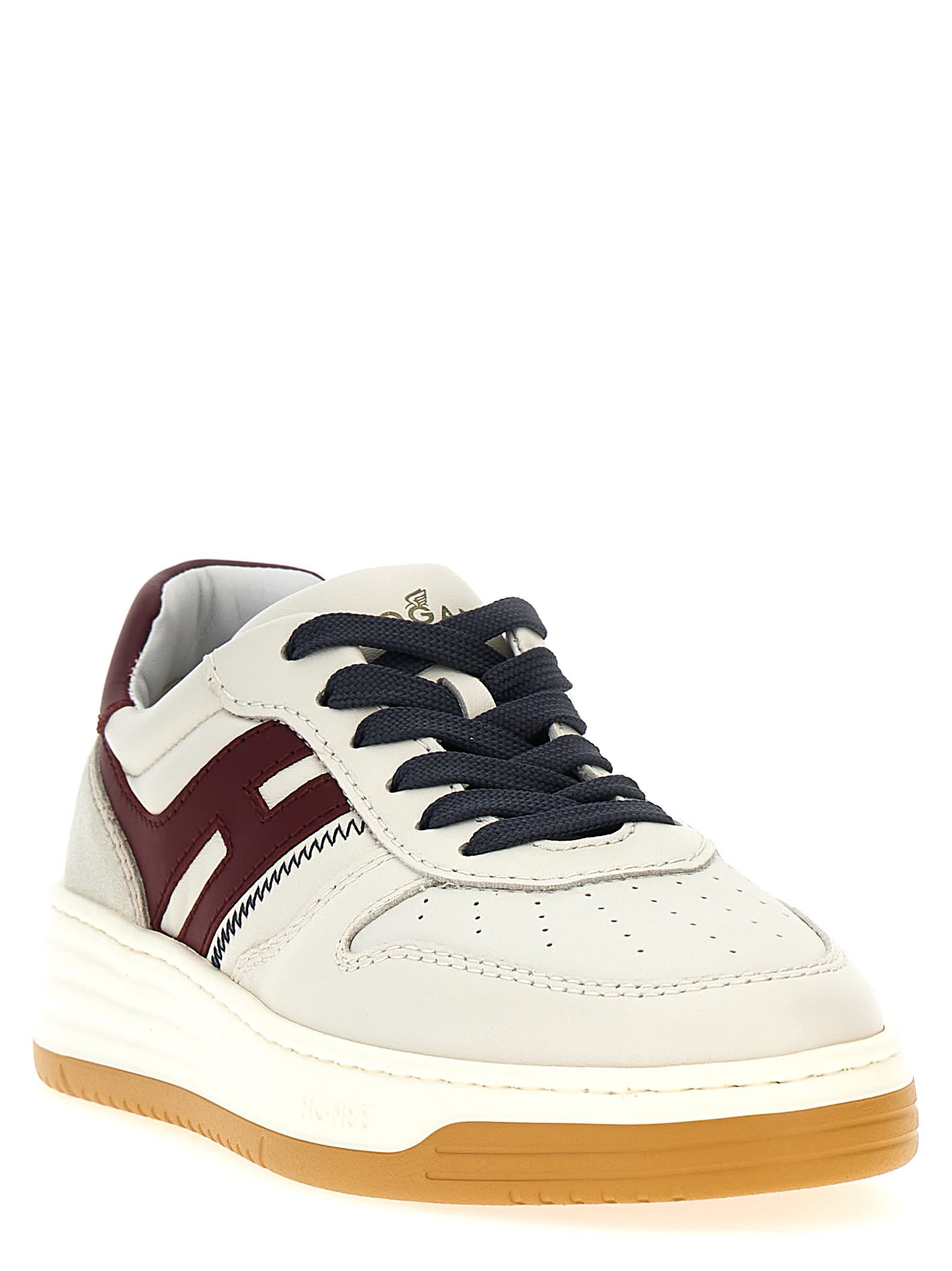 Shop Hogan H630 Sneakers In Beige