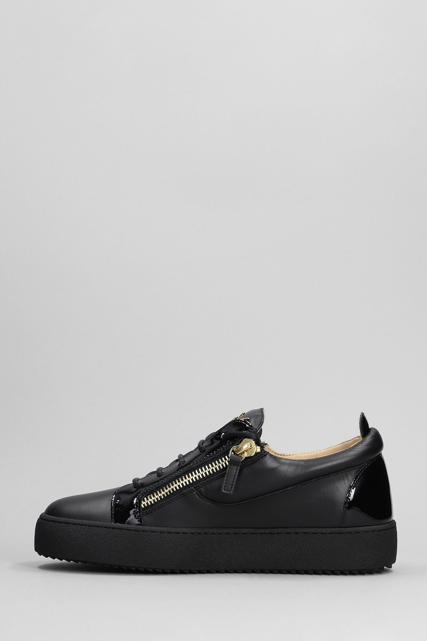 Giuseppe Zanotti A1 Sneakers In Black Leather In Black