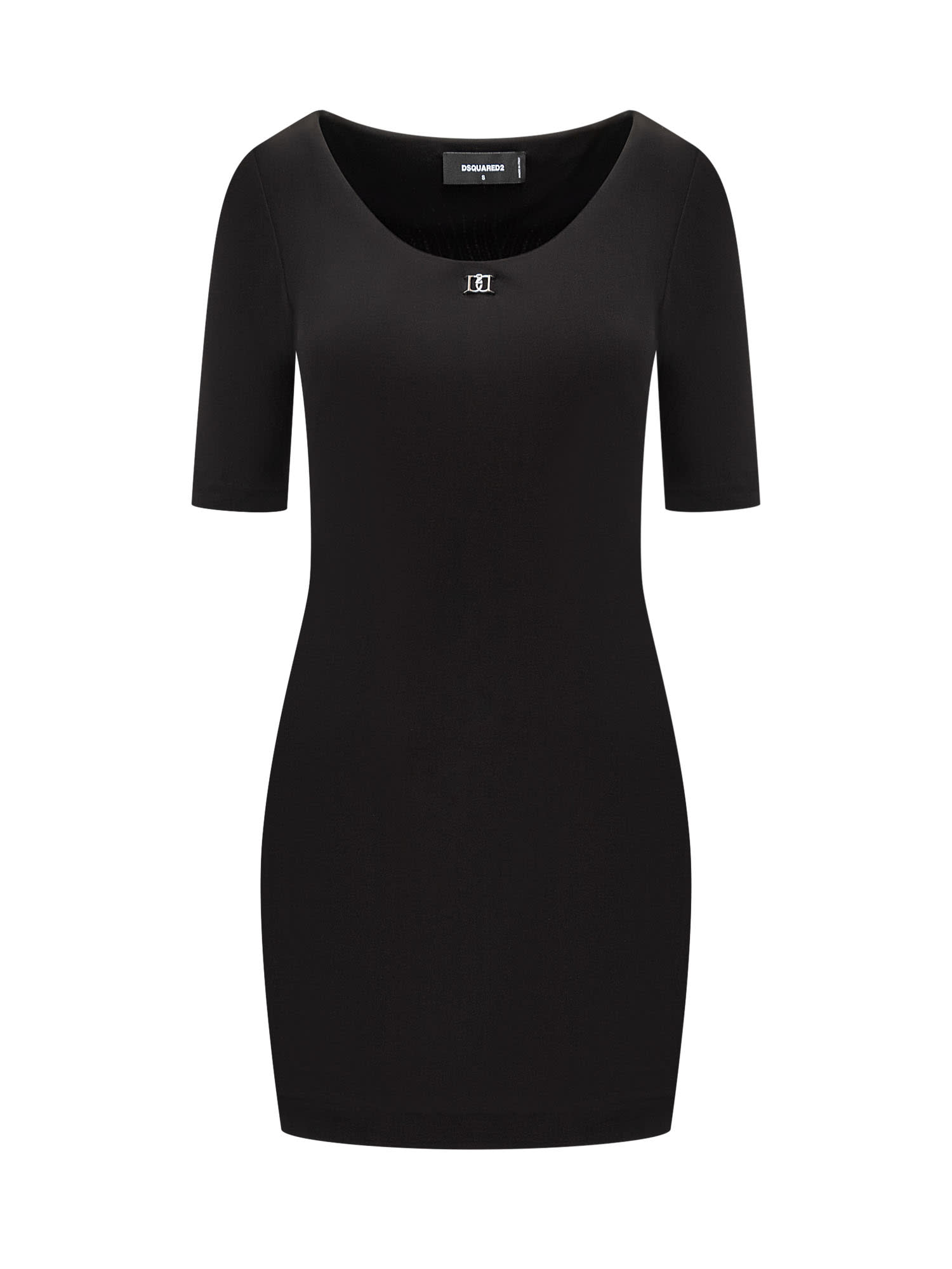 Shop Dsquared2 D2 Dress In Black