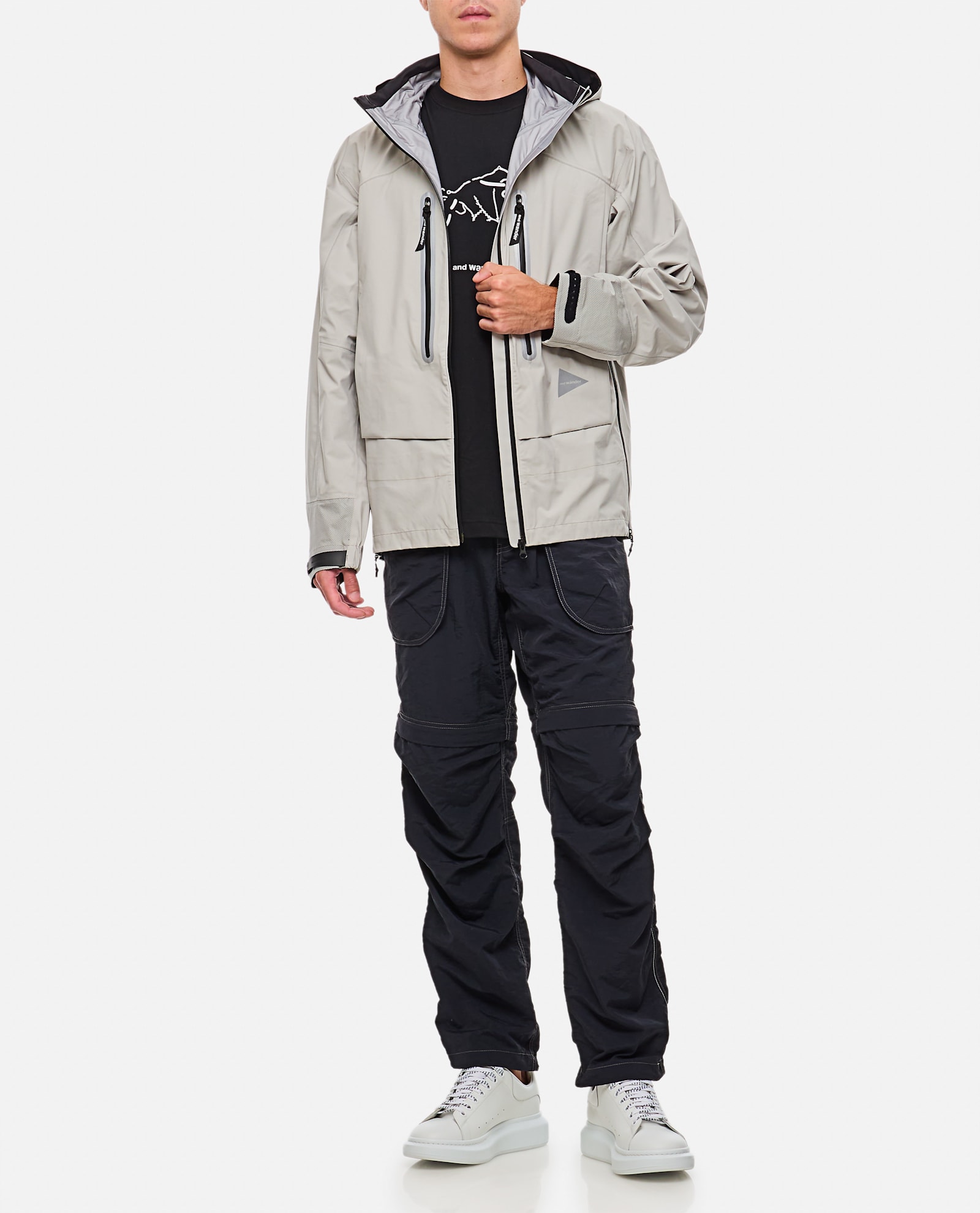 Shop And Wander Pertex Shield Rain Jacket In Grey