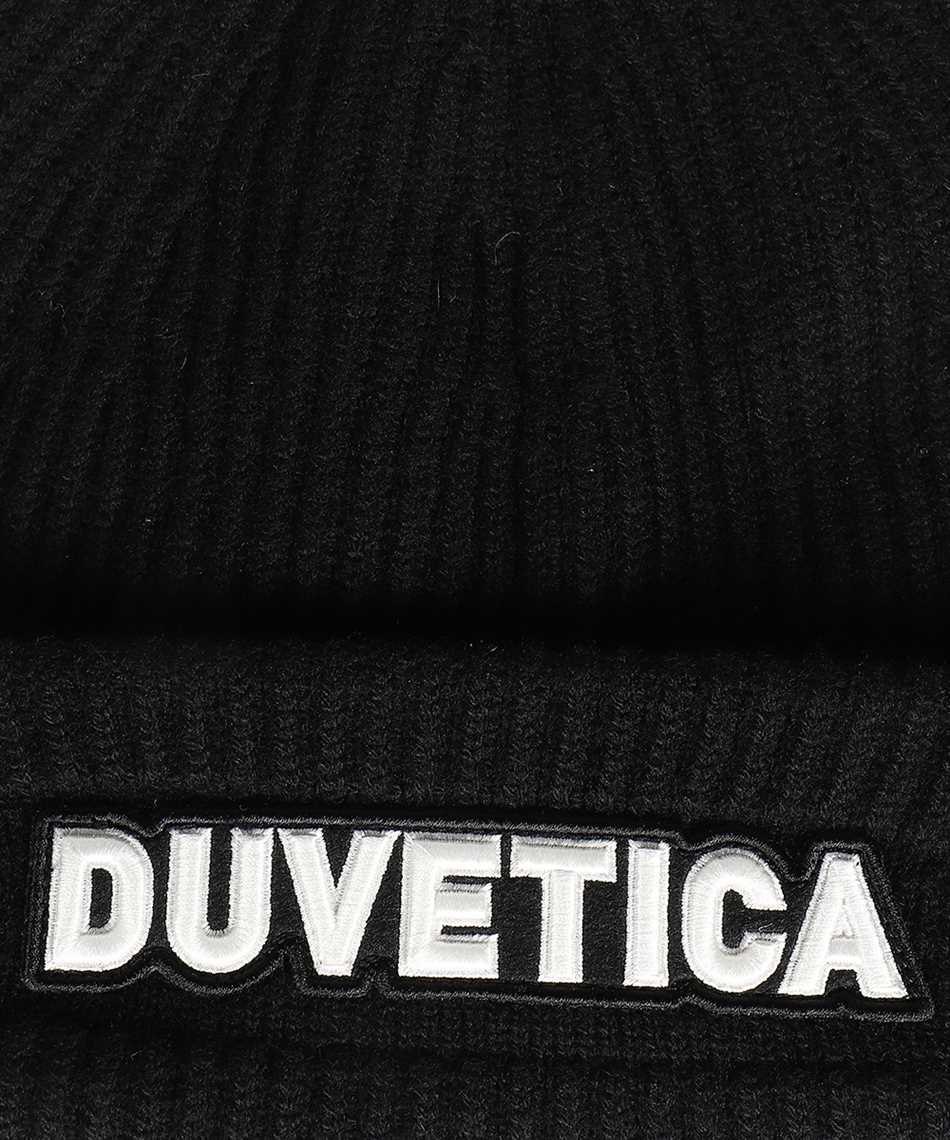 Shop Duvetica Knitted Beanie In Black