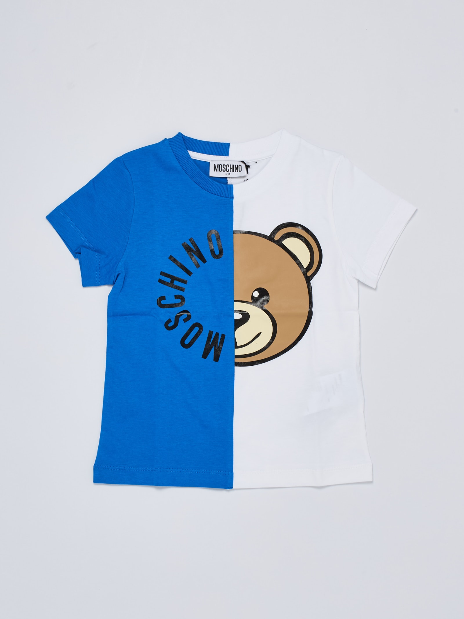 Moschino Kids' T-shirt T-shirt In B.co-azzurro