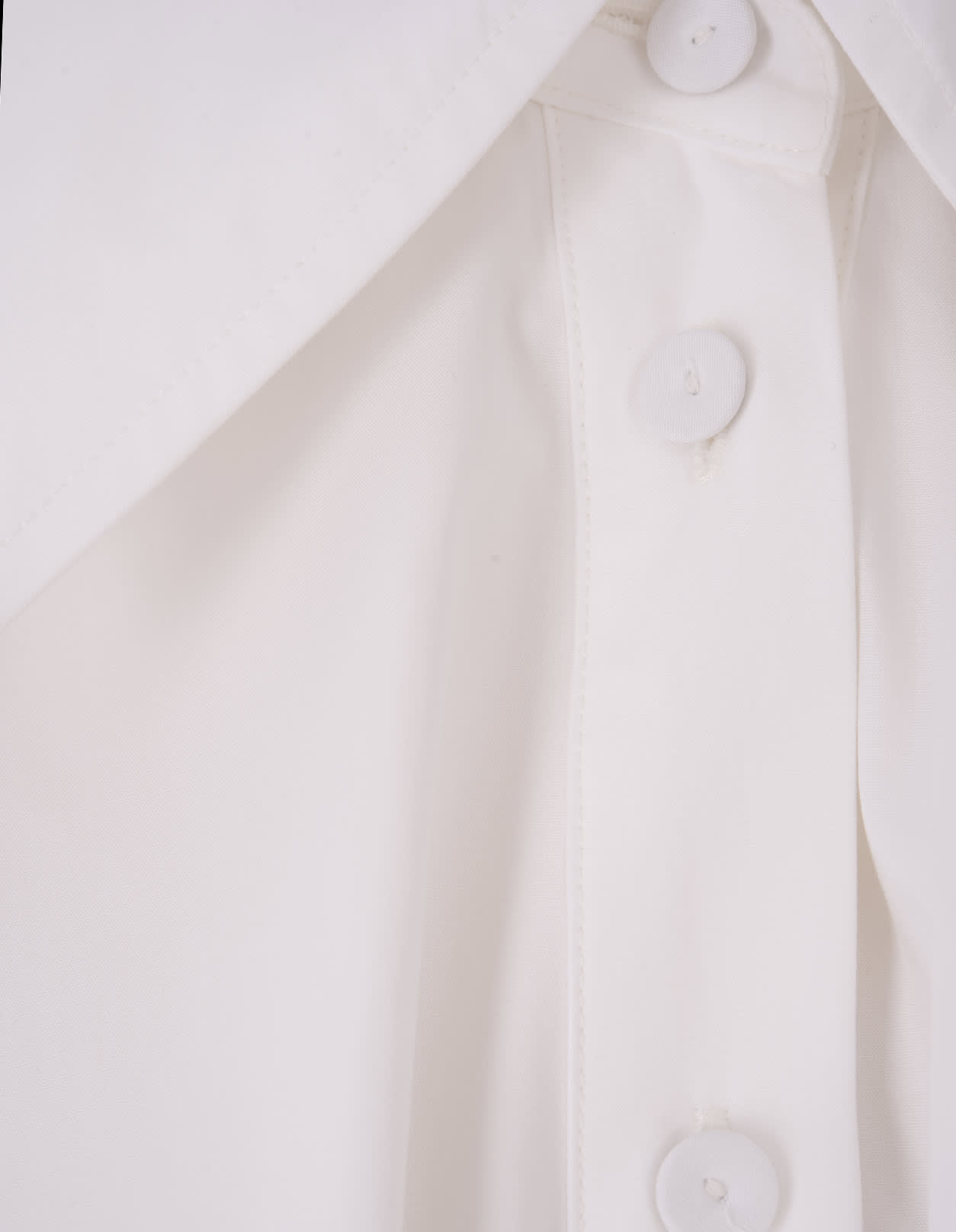 Shop Jil Sander White Cotton Voluminous Shirt