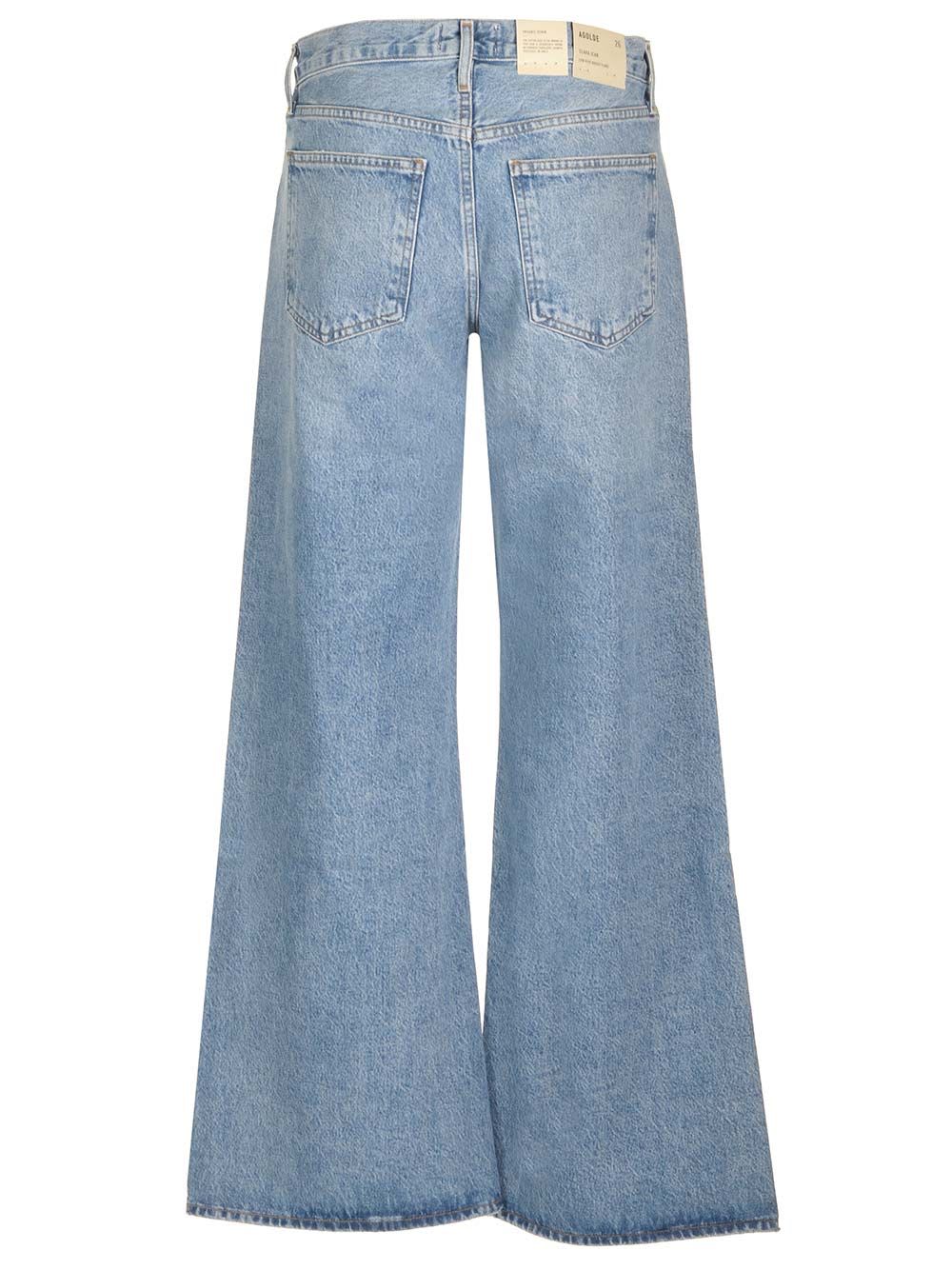 Agolde Harper Straight Cropped Jeans In Blue