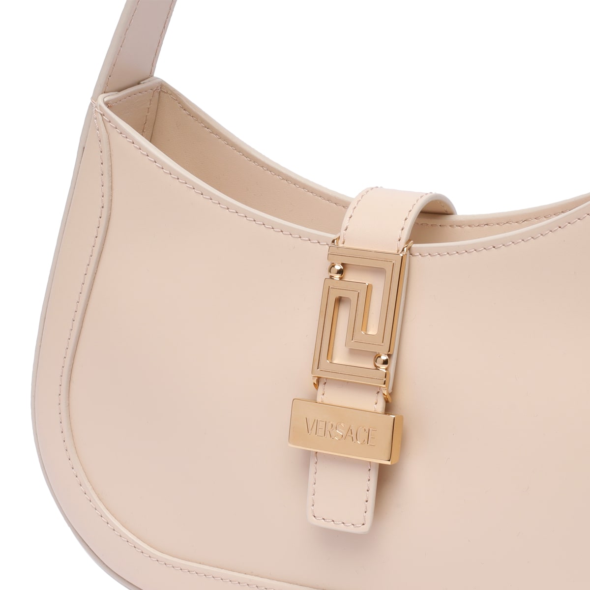 Shop Versace Greca Goddess Shoulder Bag In Pink