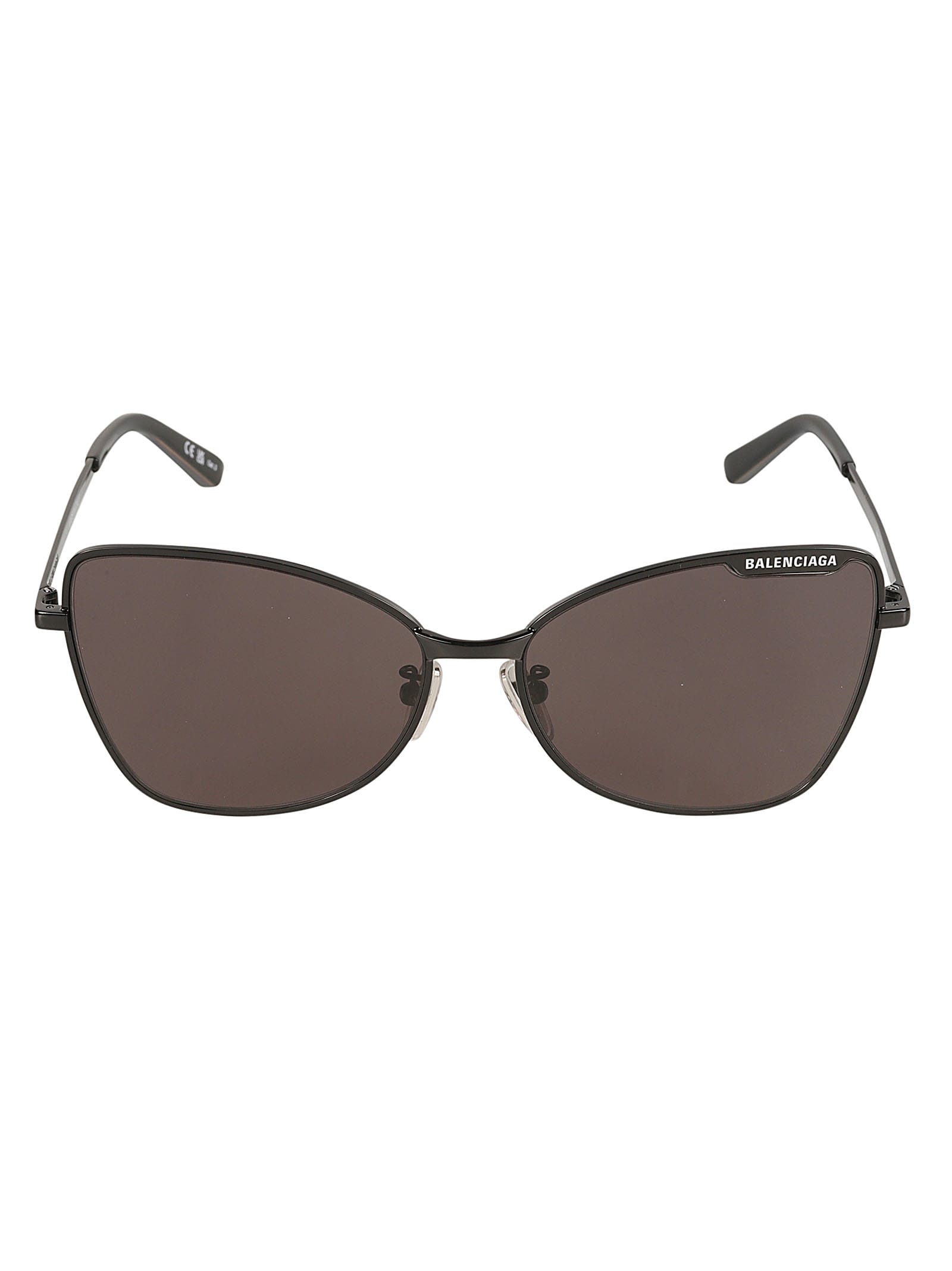 Balenciaga Butterfly Frame Sunglasses In Black/grey