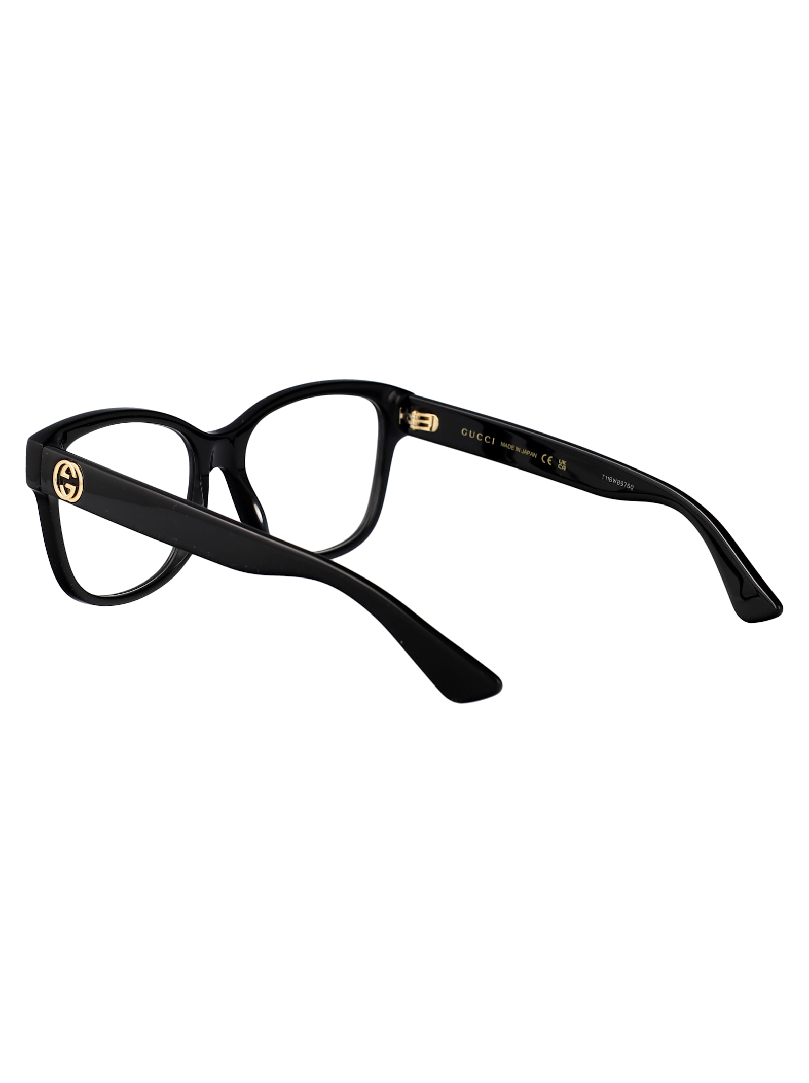 Gucci Gg0038on Glasses In 001 Black Black Transparent