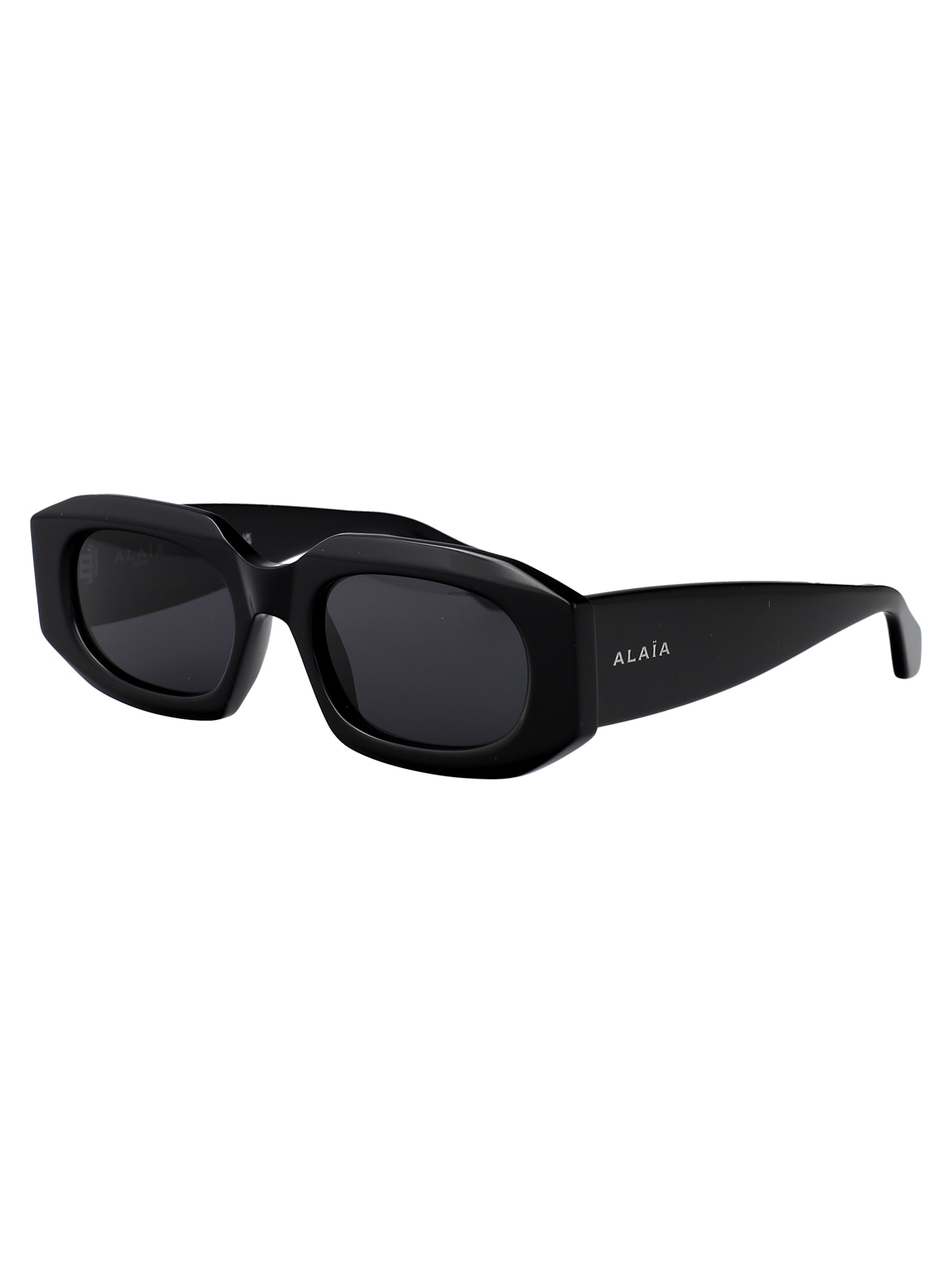 Alaïa Alaia Black Recycled Acetate Sunglasses In Black
