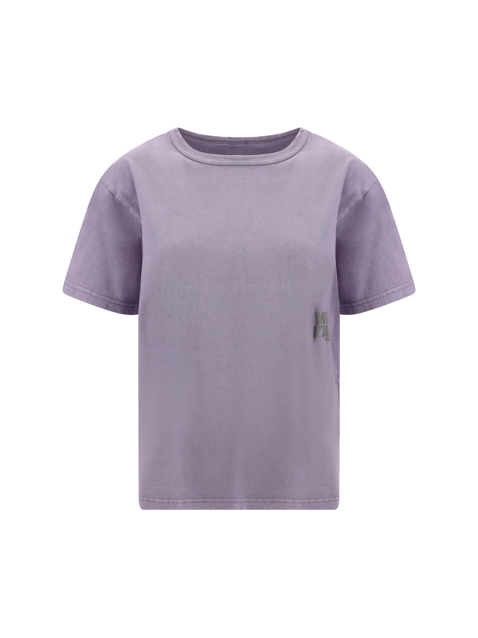 Shop Alexander Wang Essential T-shirt In A Acid Pink Lavender