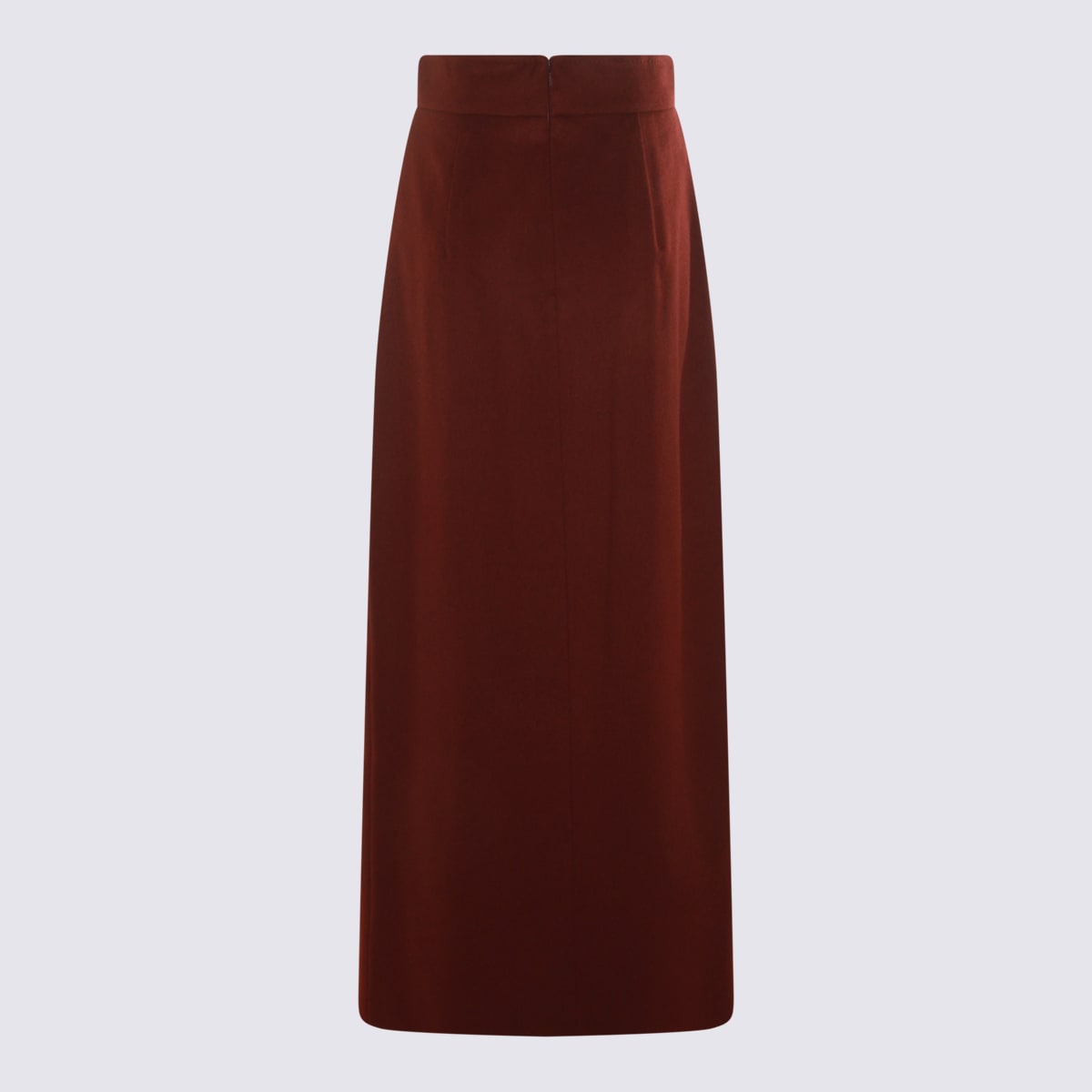 Max Mara Cherry Cashmere Zattera Skirt In Brown
