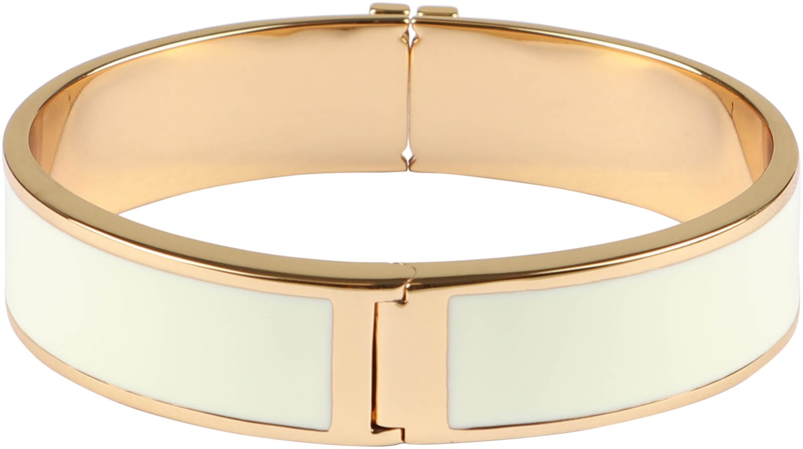 Tory Burch Tory Burch Kira Enamel Brass Bracelet - White - 10992057