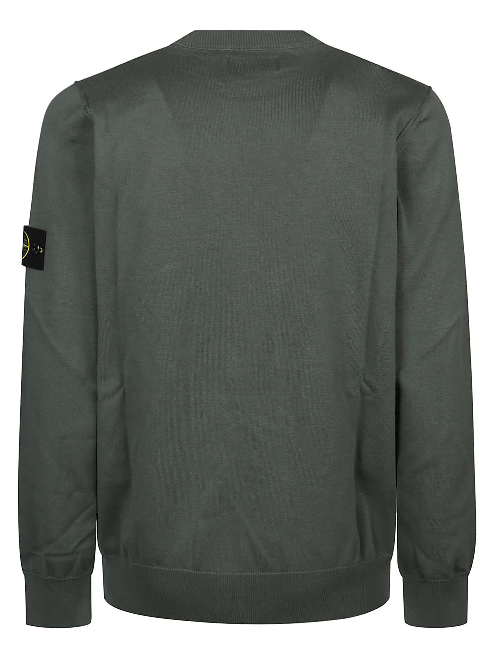 Stone Island Malfilé Cotton Fleece Sweatshirt In Musk