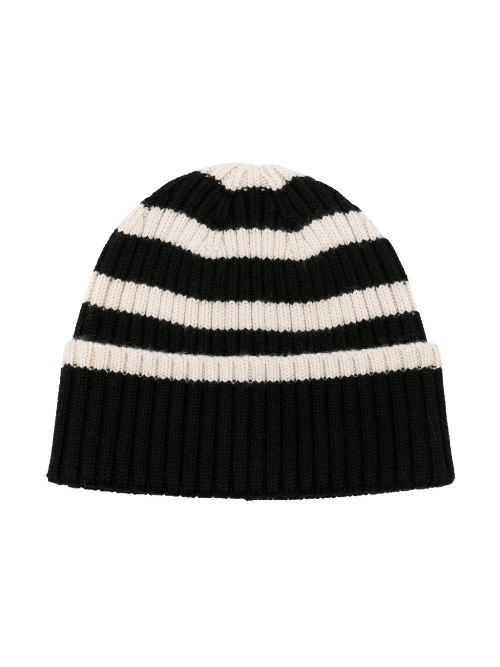 Totême Stripe Detailed Knitted Beanie