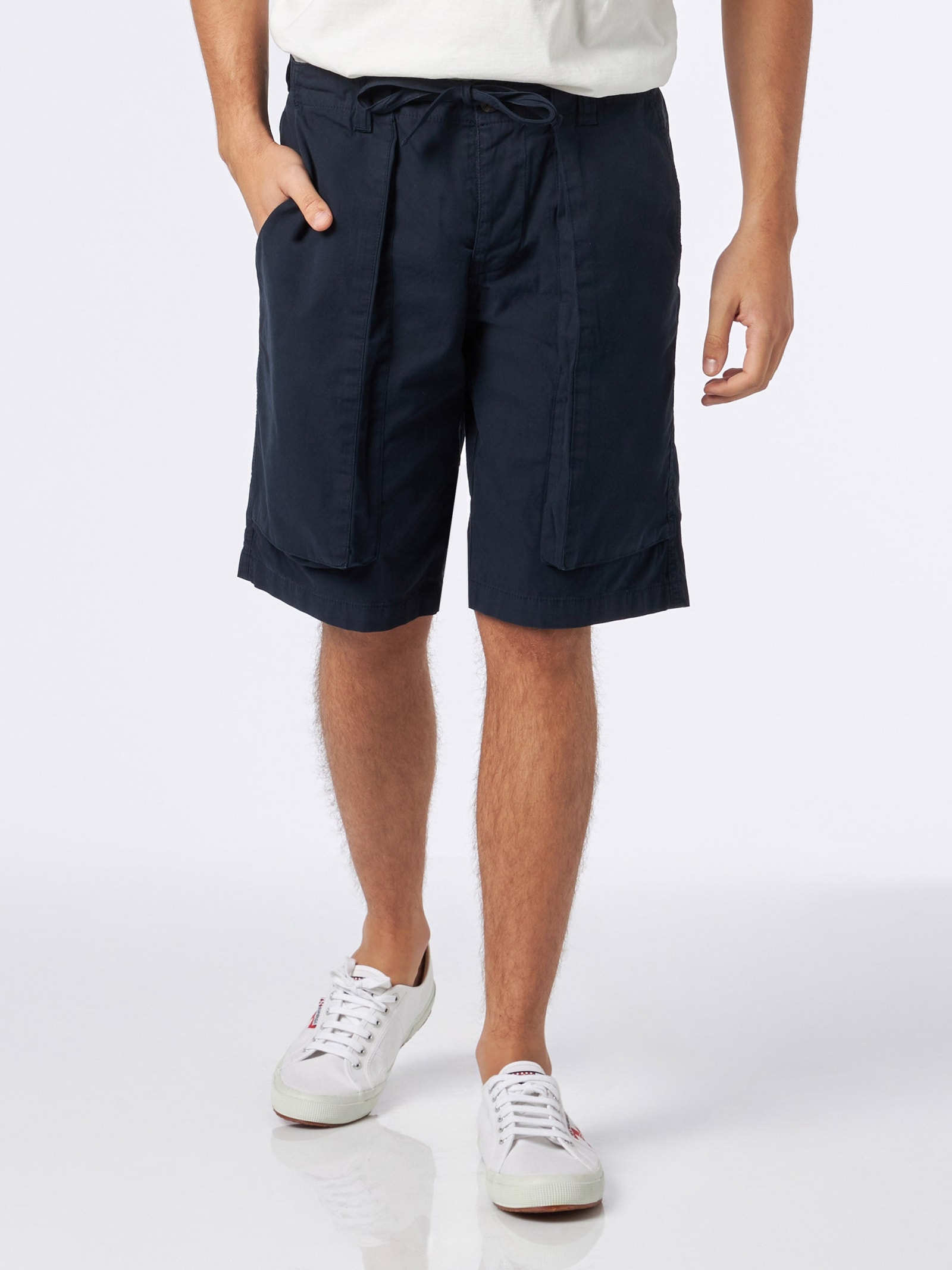 Mc2 Saint Barth Man Blue Bermuda With Side Pockets In Blue