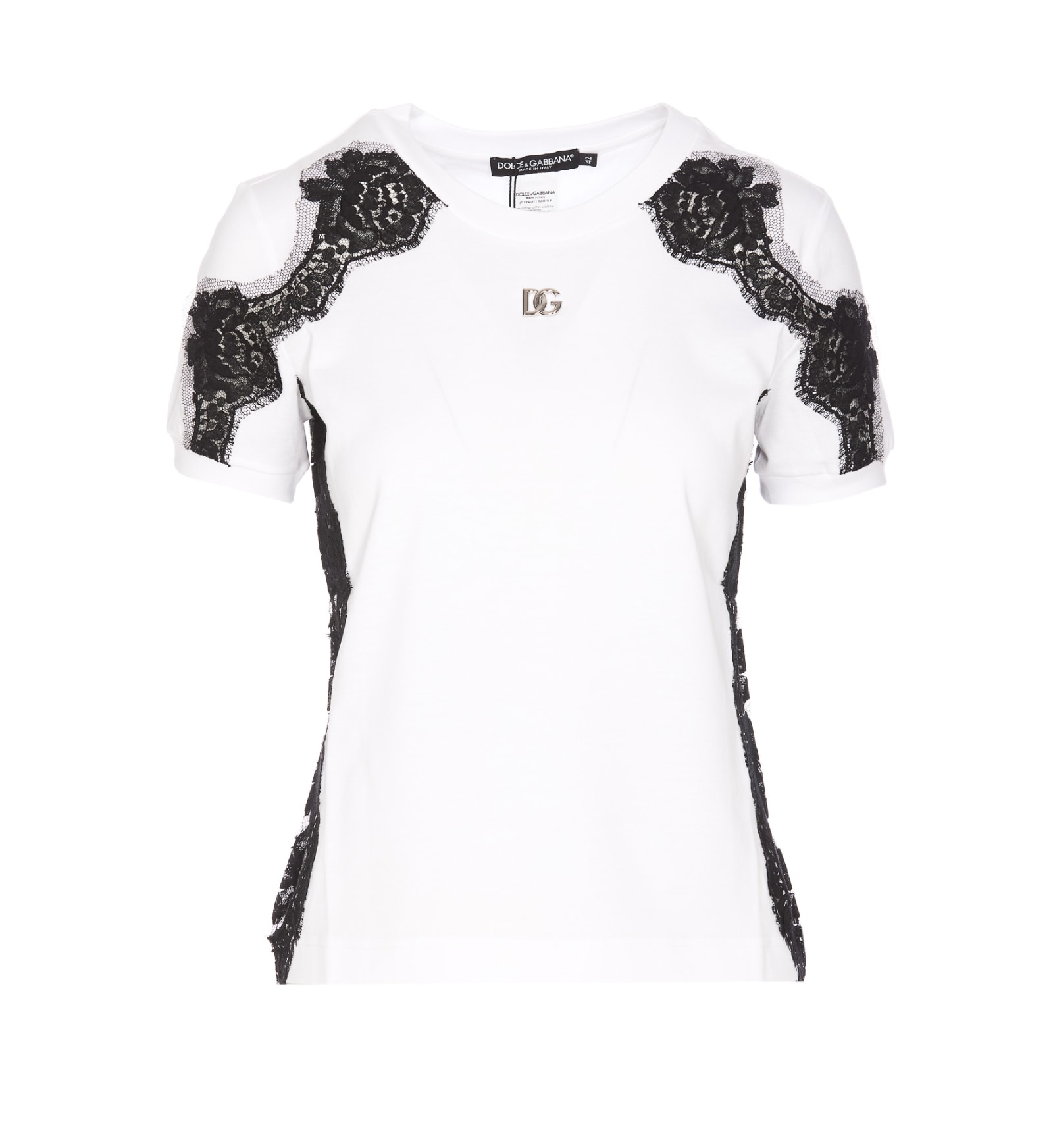Shop Dolce & Gabbana Lace T-shirt