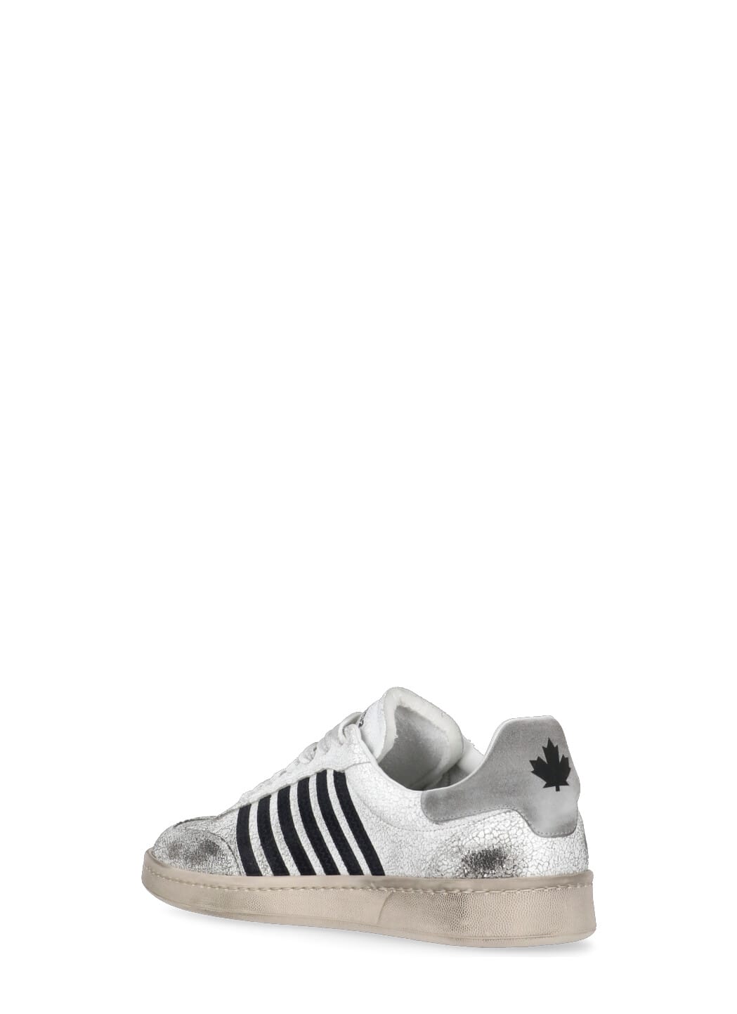 Shop Dsquared2 Boxer Sneakers In White