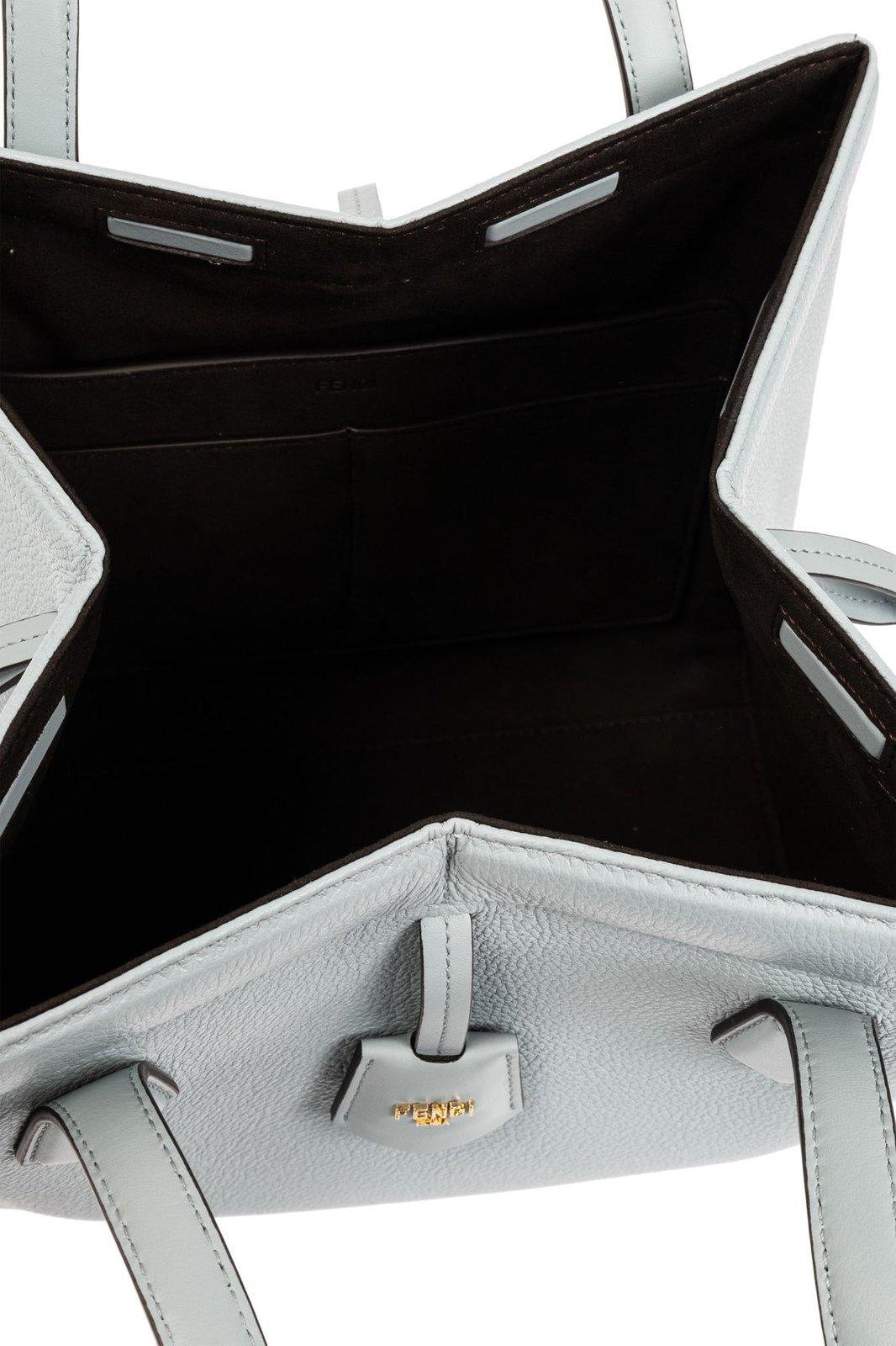 Shop Fendi Origami Medium Tote Bag In Anice+os