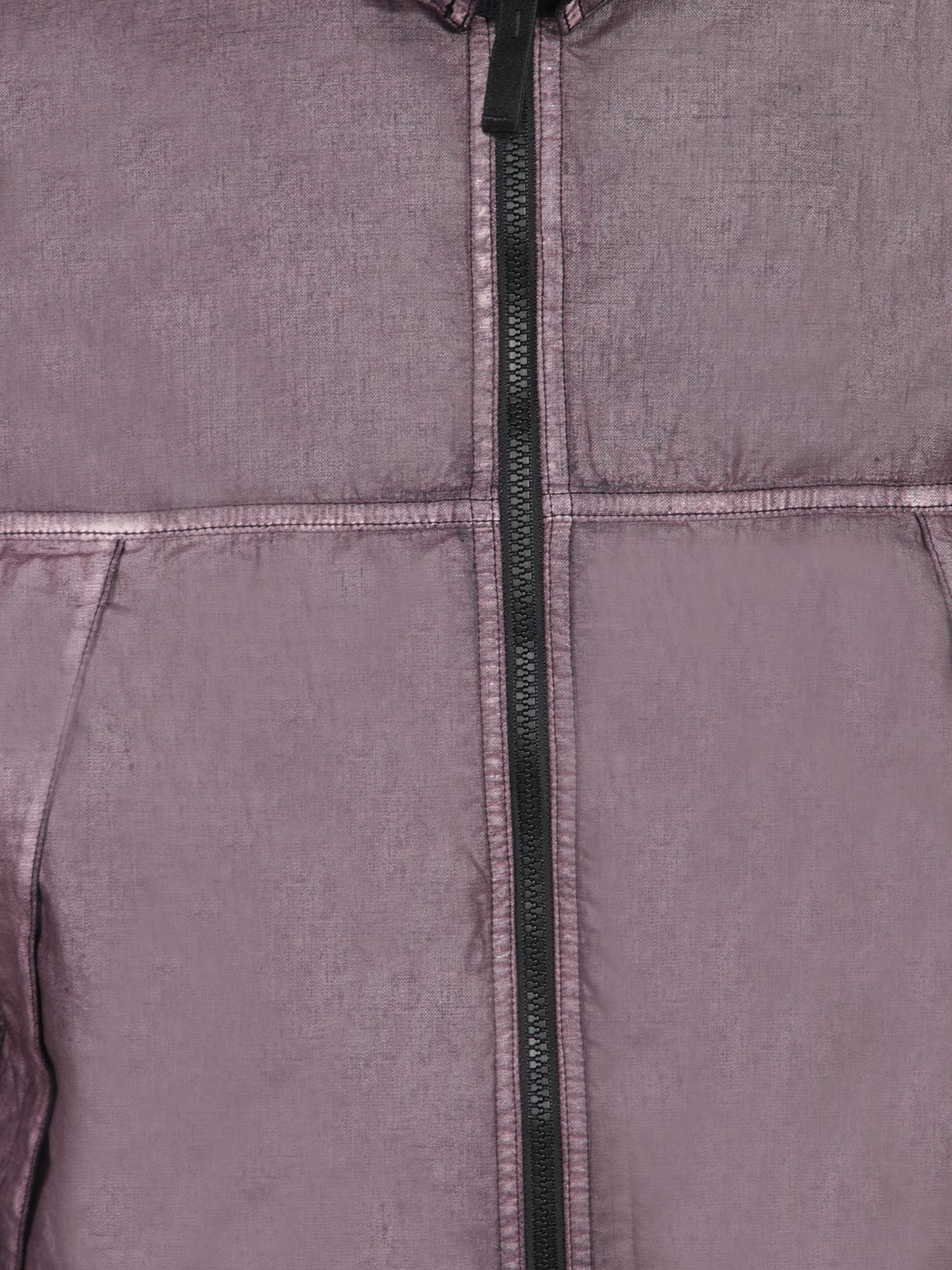 Stone Island Logo-patch Zipped Jacket In Purple
