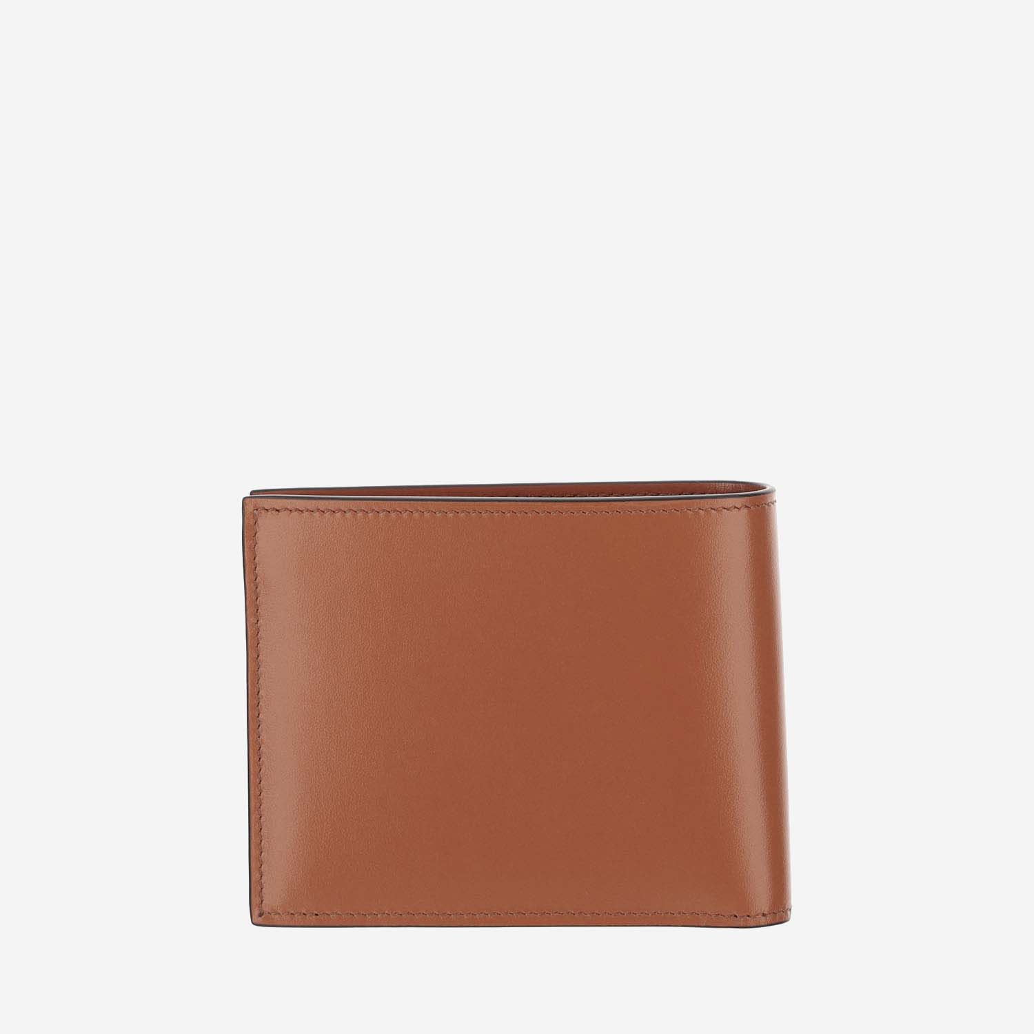 Shop Montblanc Meisterstück Leather Wallet In Orange