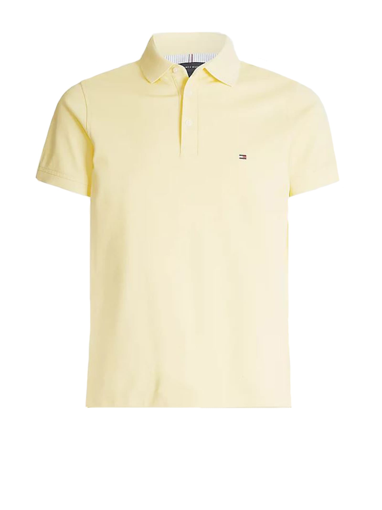 Tommy Hilfiger Polo Shirt In Yellow Cotton