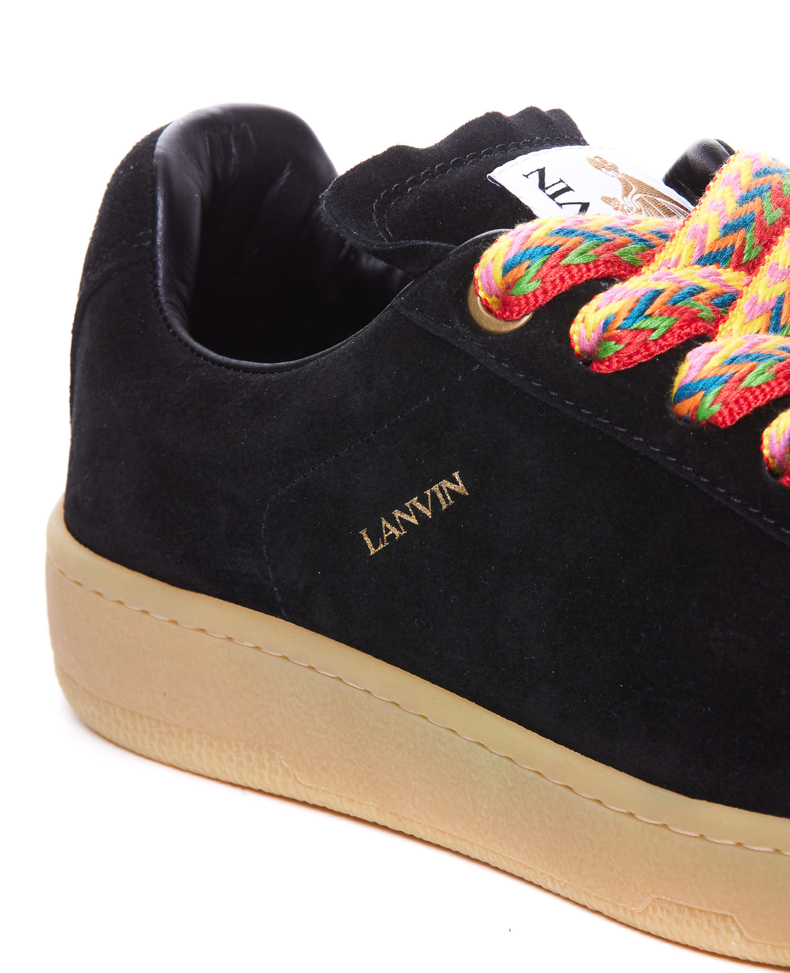 Shop Lanvin Curb Lite Sneakers In Black