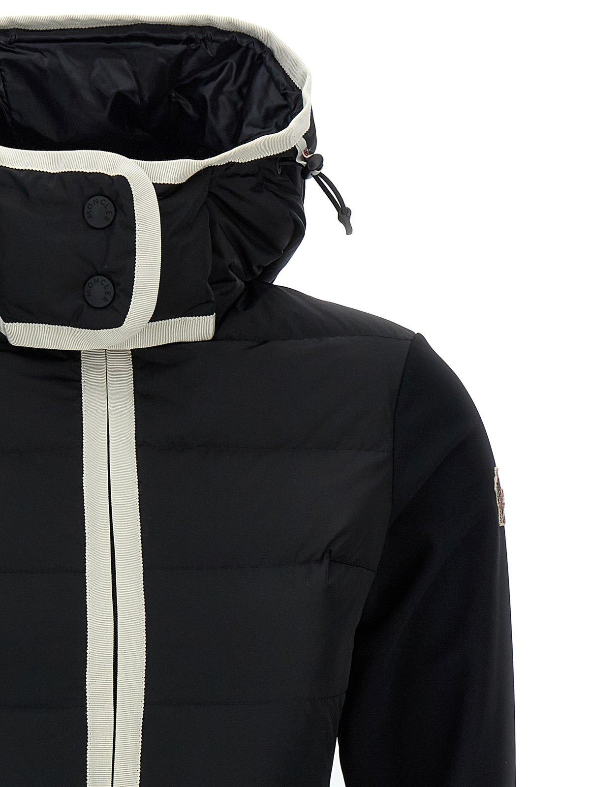 Shop Moncler Zip-up Padded Hoodie